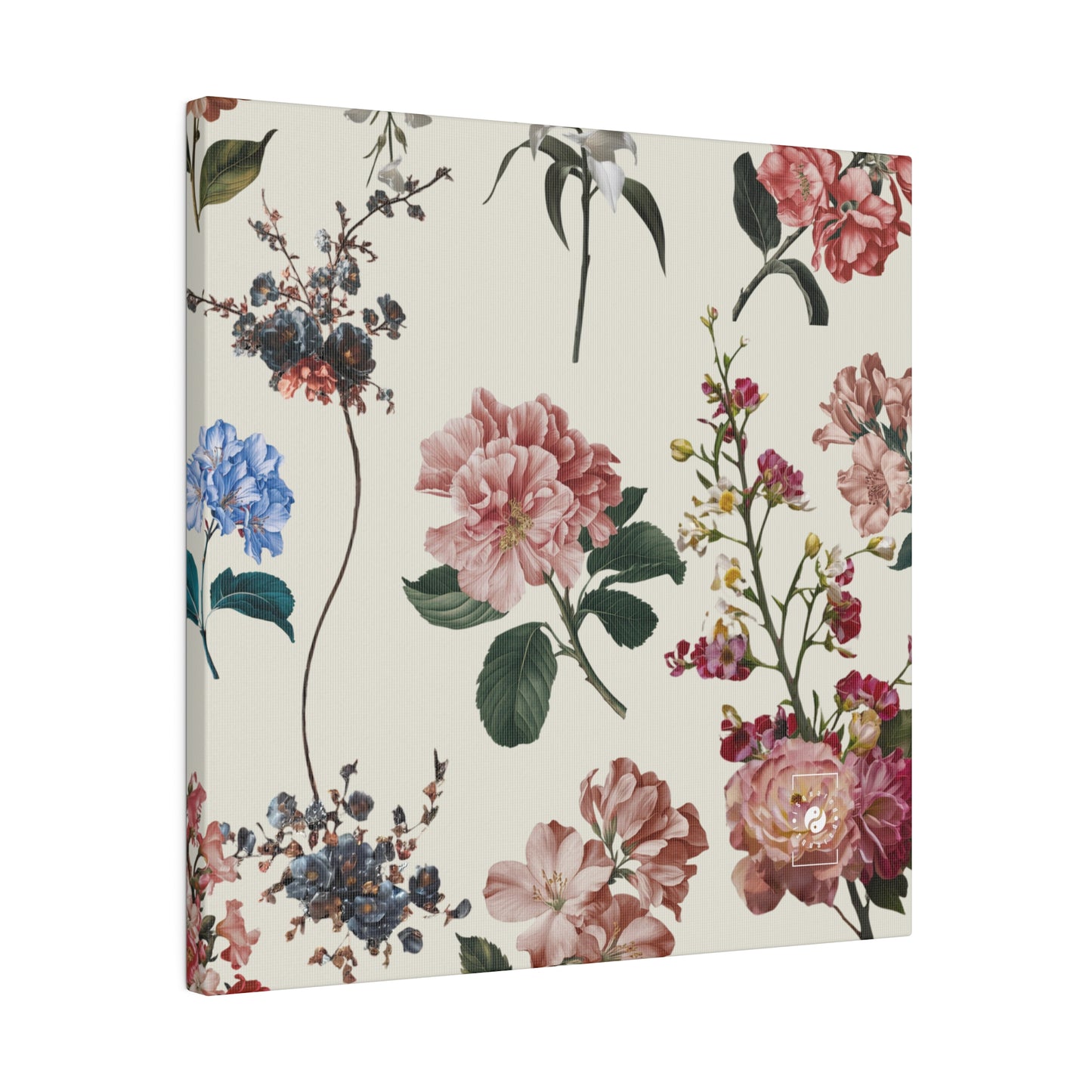 Botanicals on Beige - Art Print Canvas