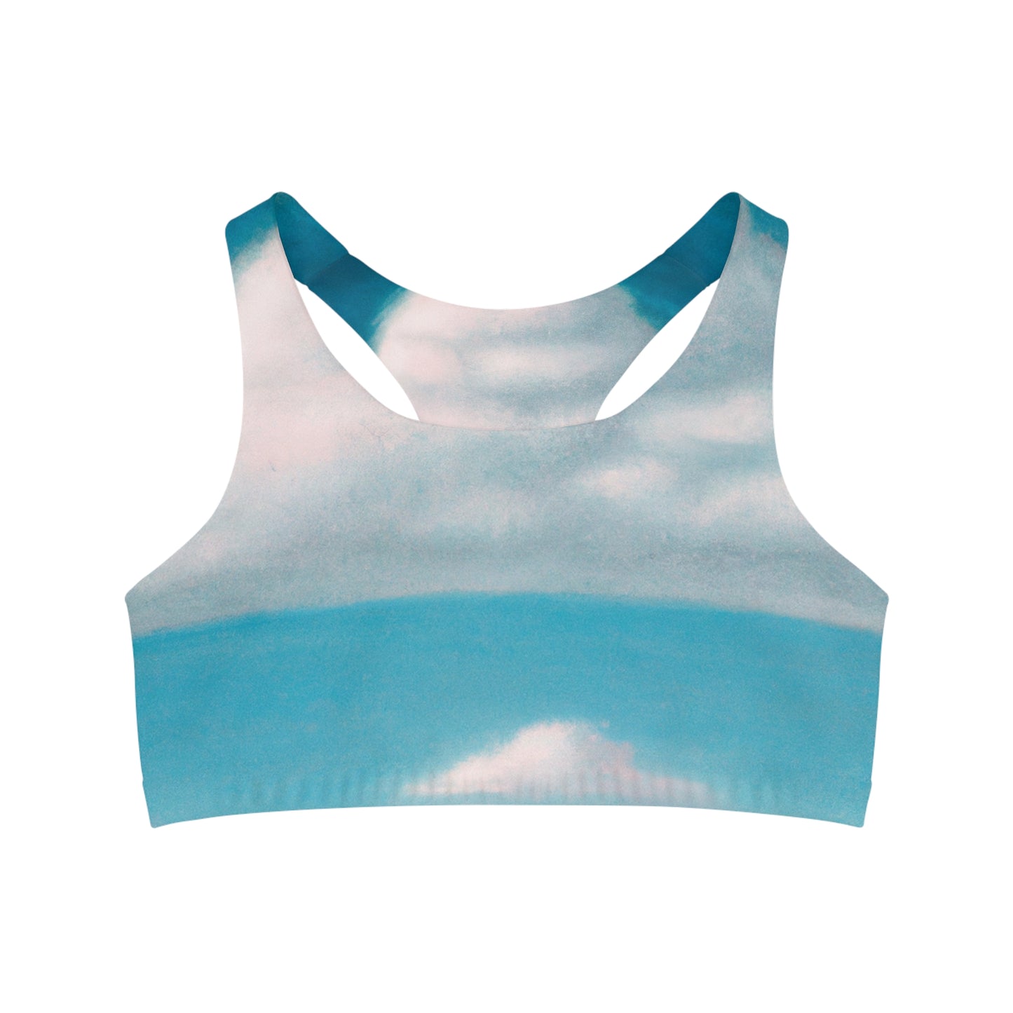 "Cloud Opera Serenity" - Seamless Sports Bra