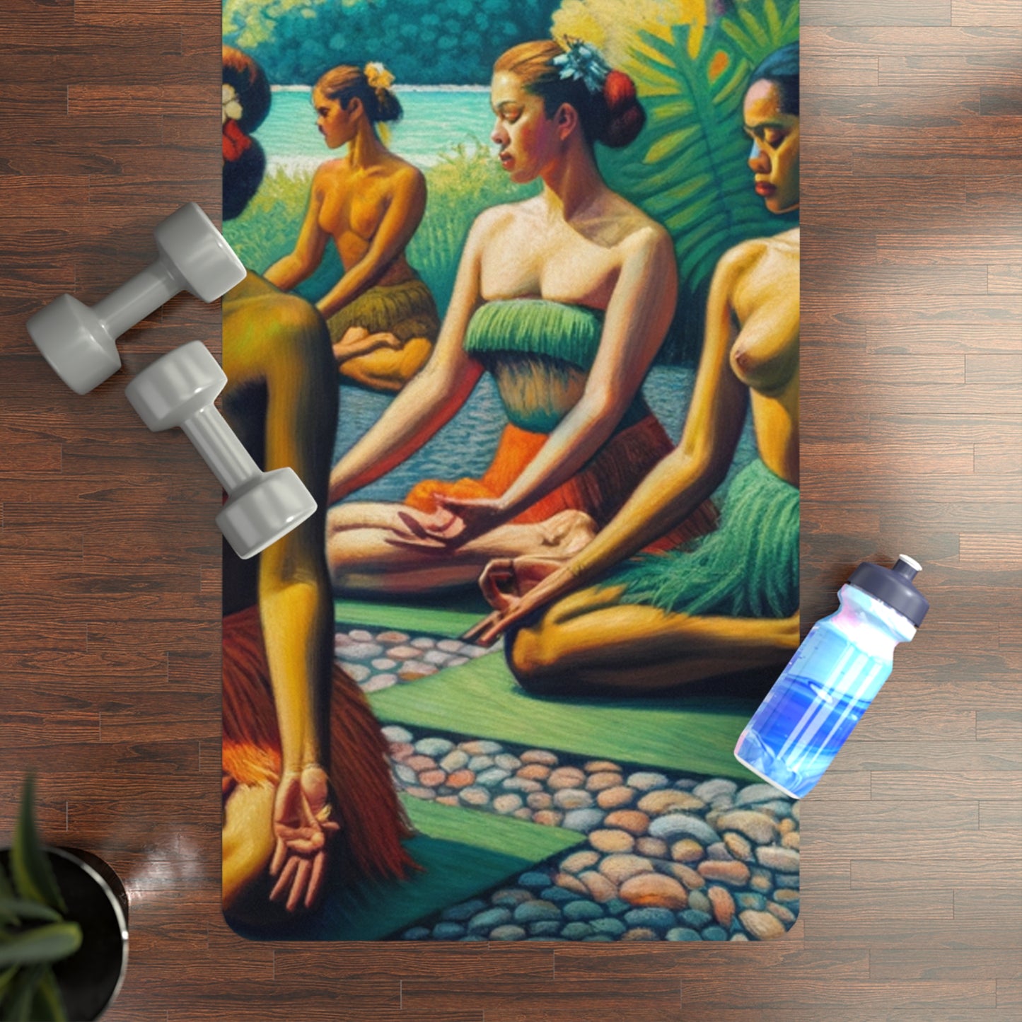 Tranquillité tahitienne - Tapis de yoga