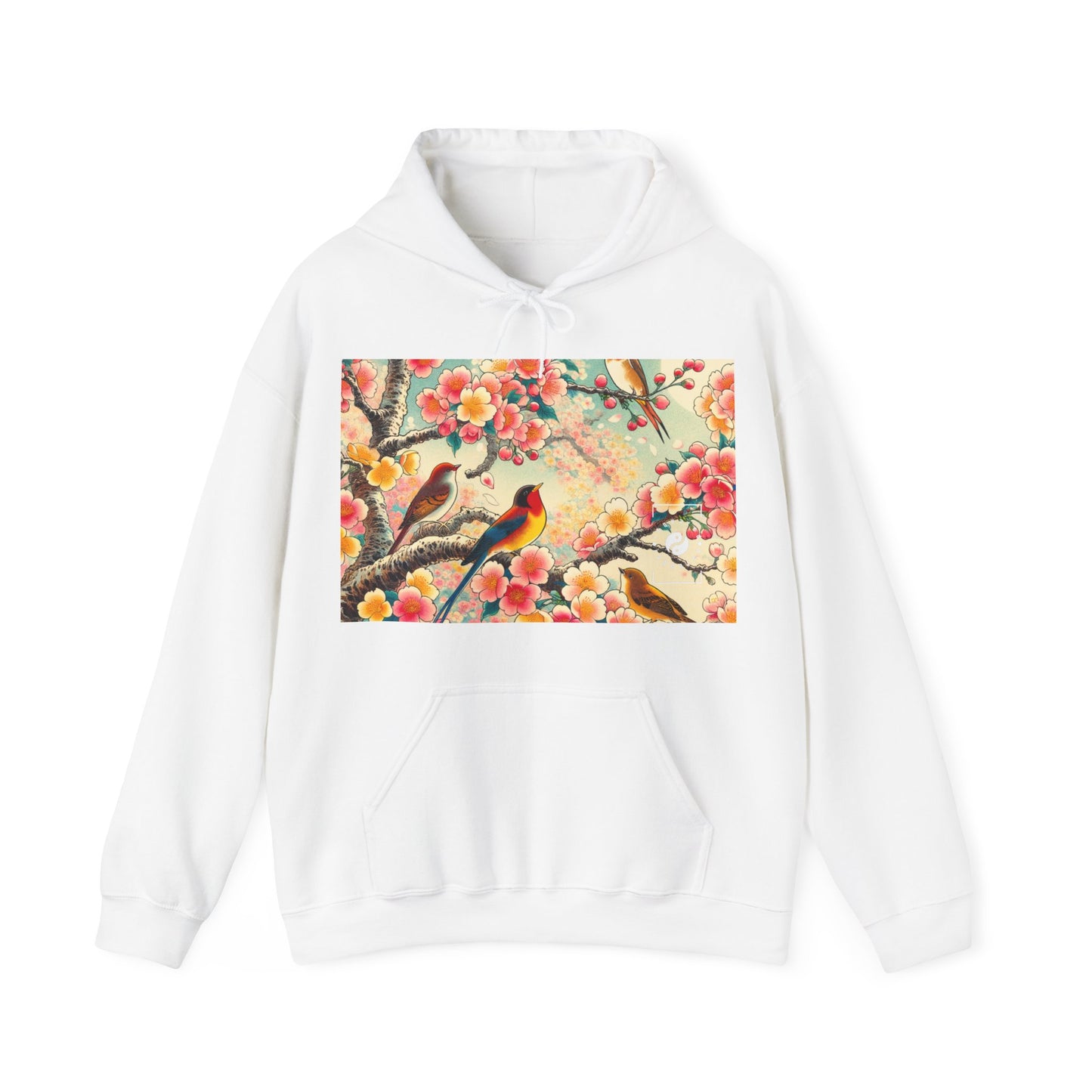 "Verdant Whispers: Sakura Chirping" - Hoodie