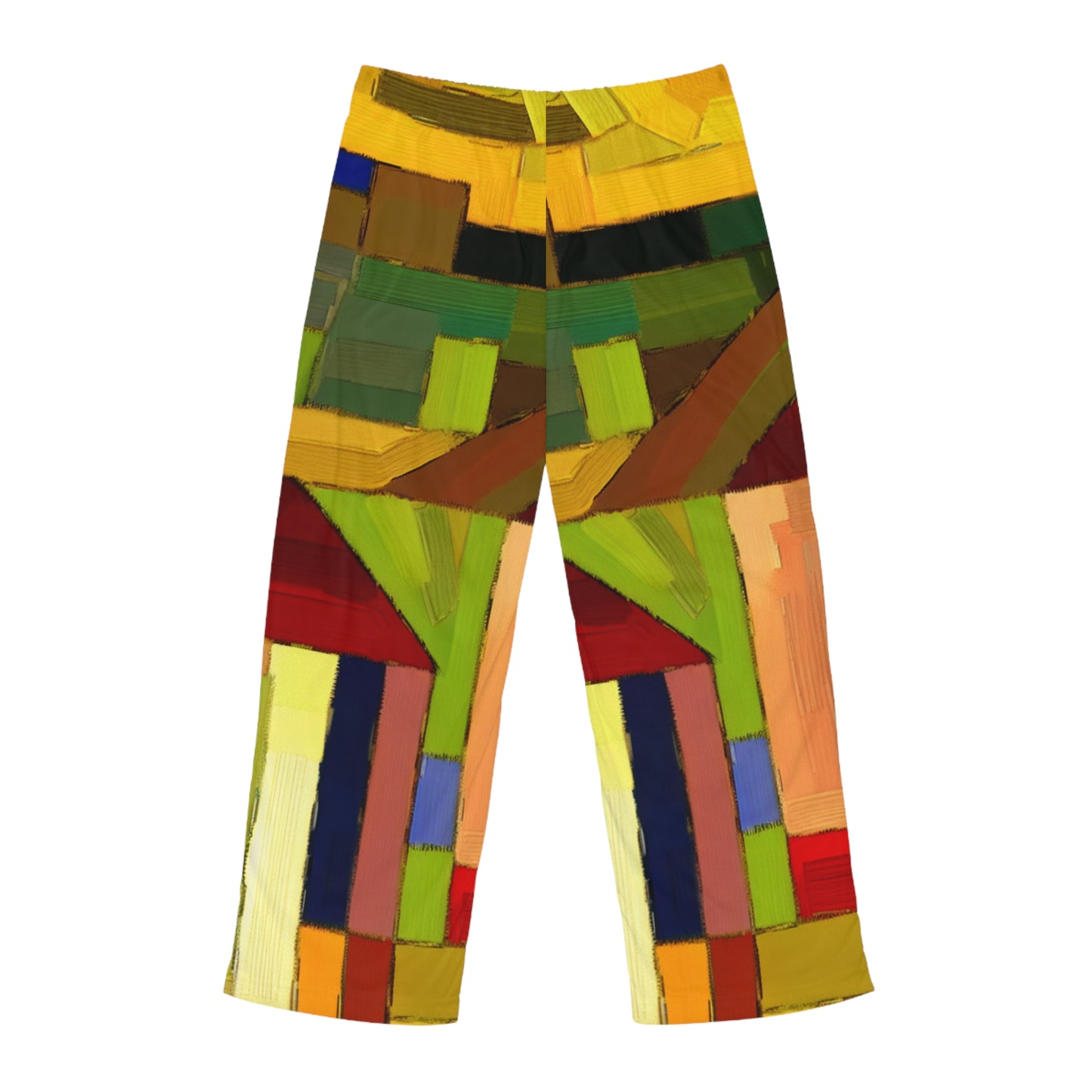 "Adobes de terre aux teintes de Hundertwasser" - Pantalons de détente pour hommes