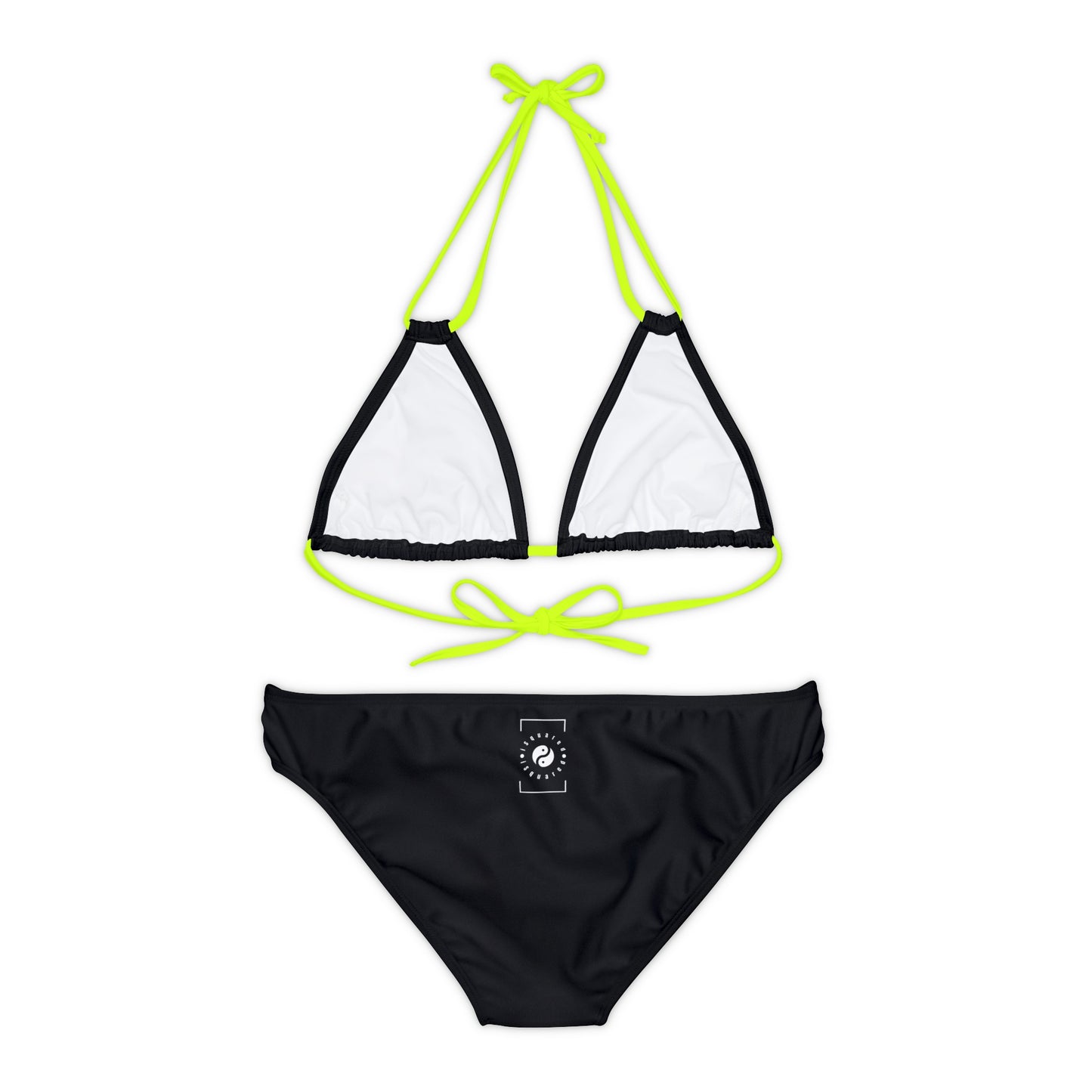 Pure Black - Ensemble bikini à lacets