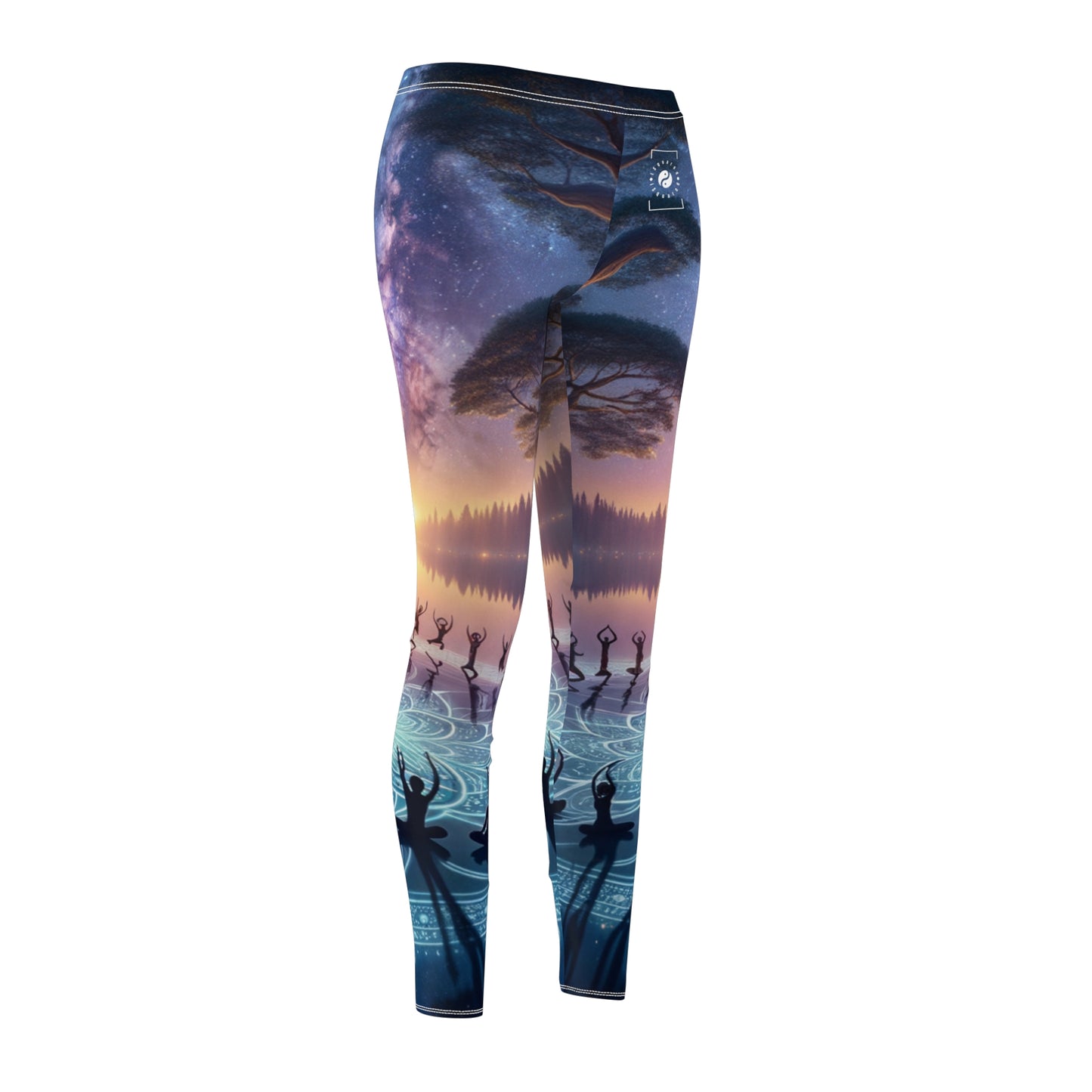 "Celestial Serenity: Mandala's Reflection" - Casual Leggings