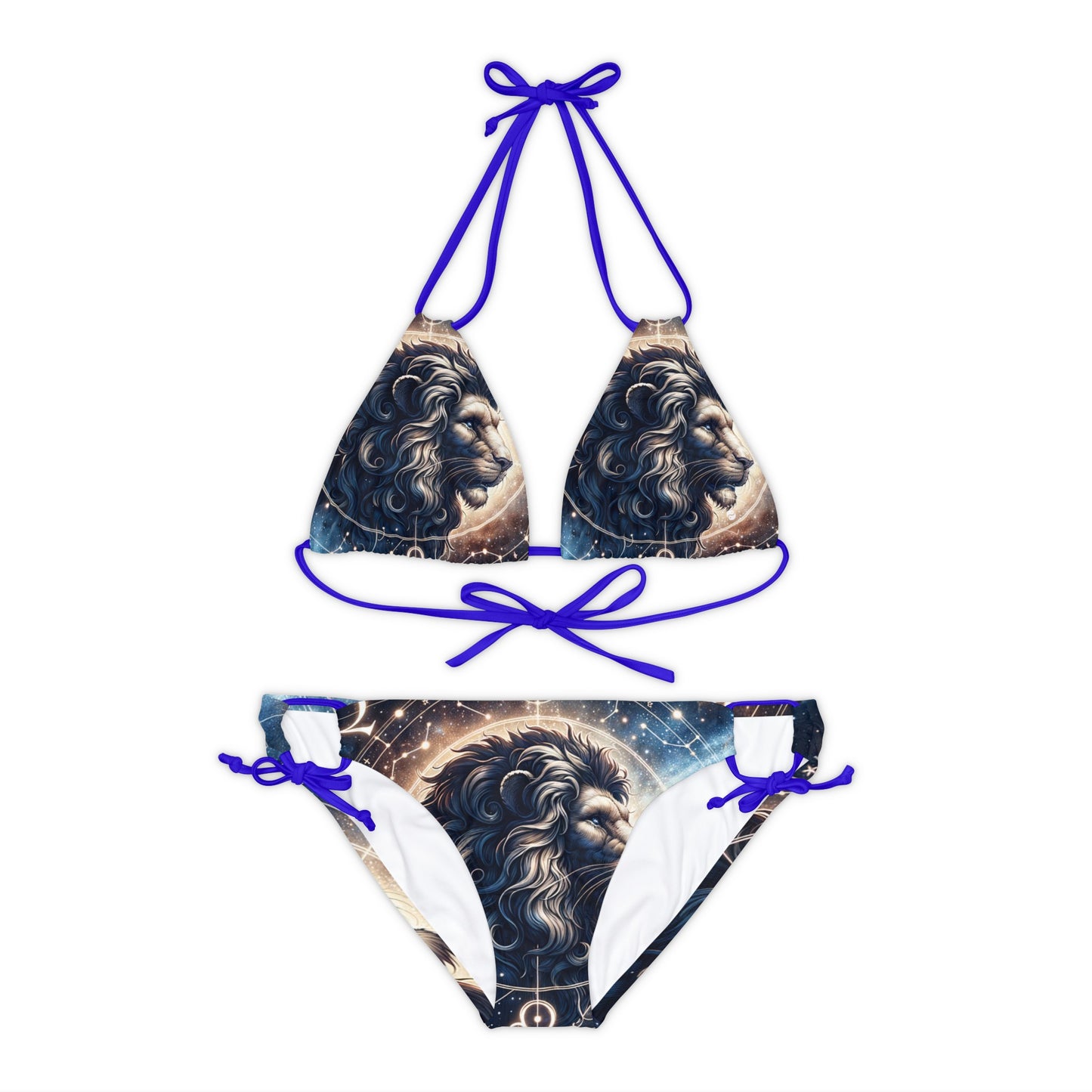 Celestial Leo Roar - Lace-up Bikini Set