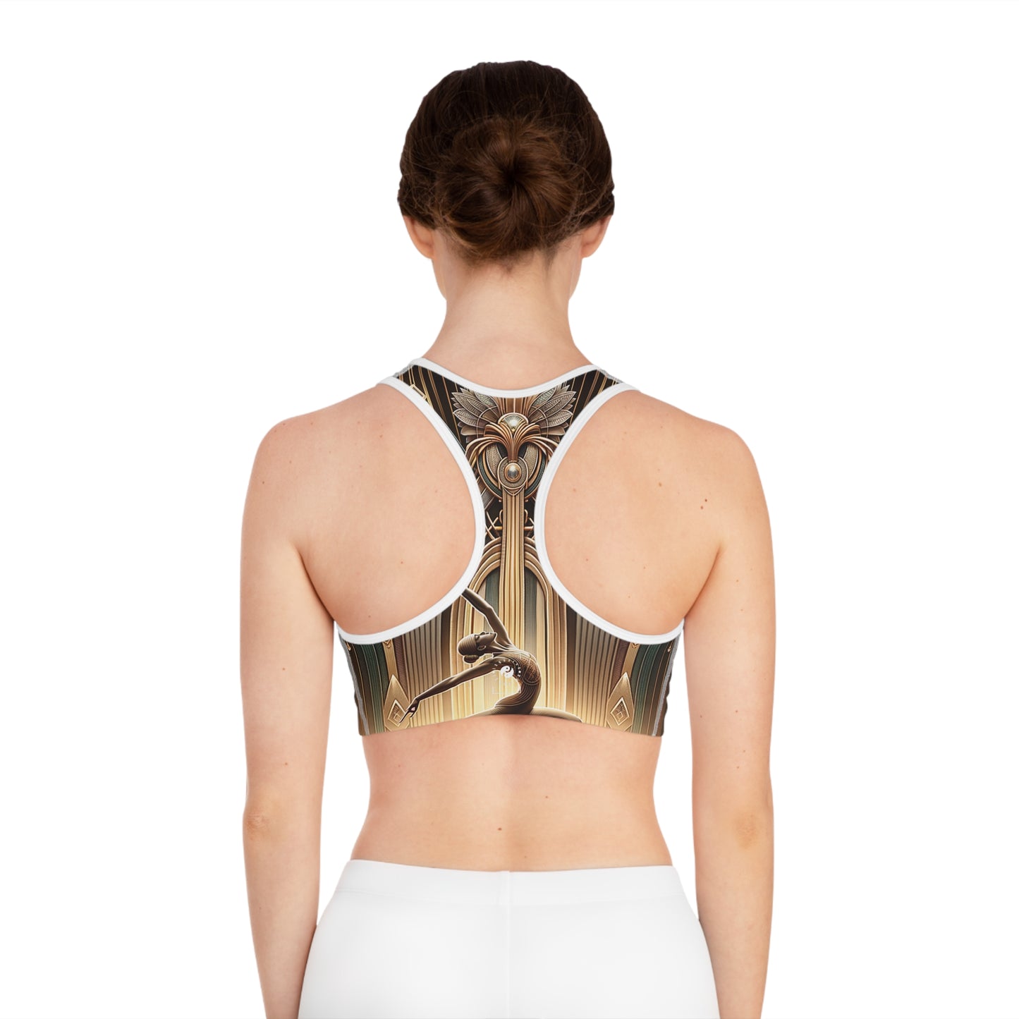 Deco Serenity: A Fusion of Opulence and Zen - High Performance Sports Bra