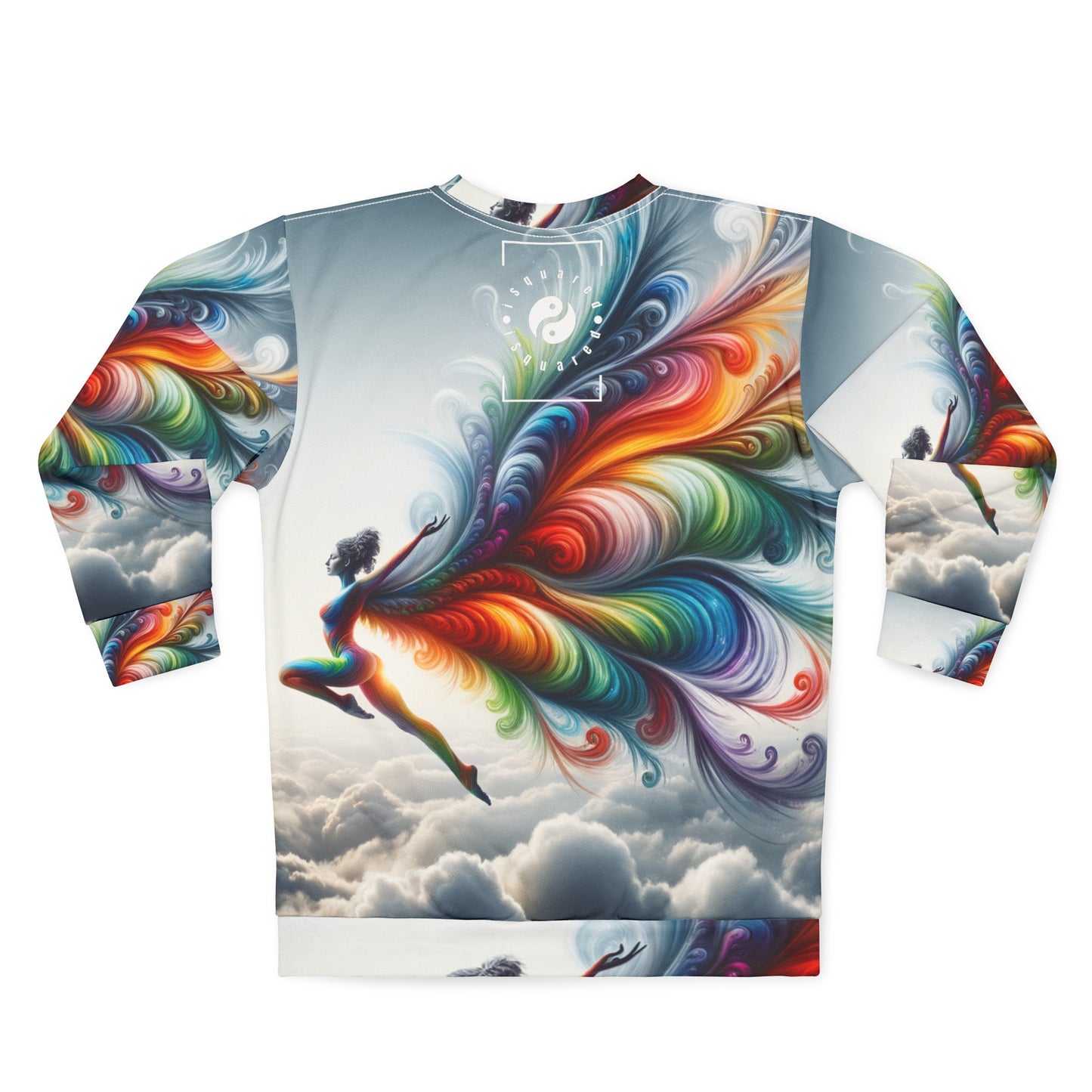 "Yogini's Rainbow Flight" - Unisex Sweatshirt