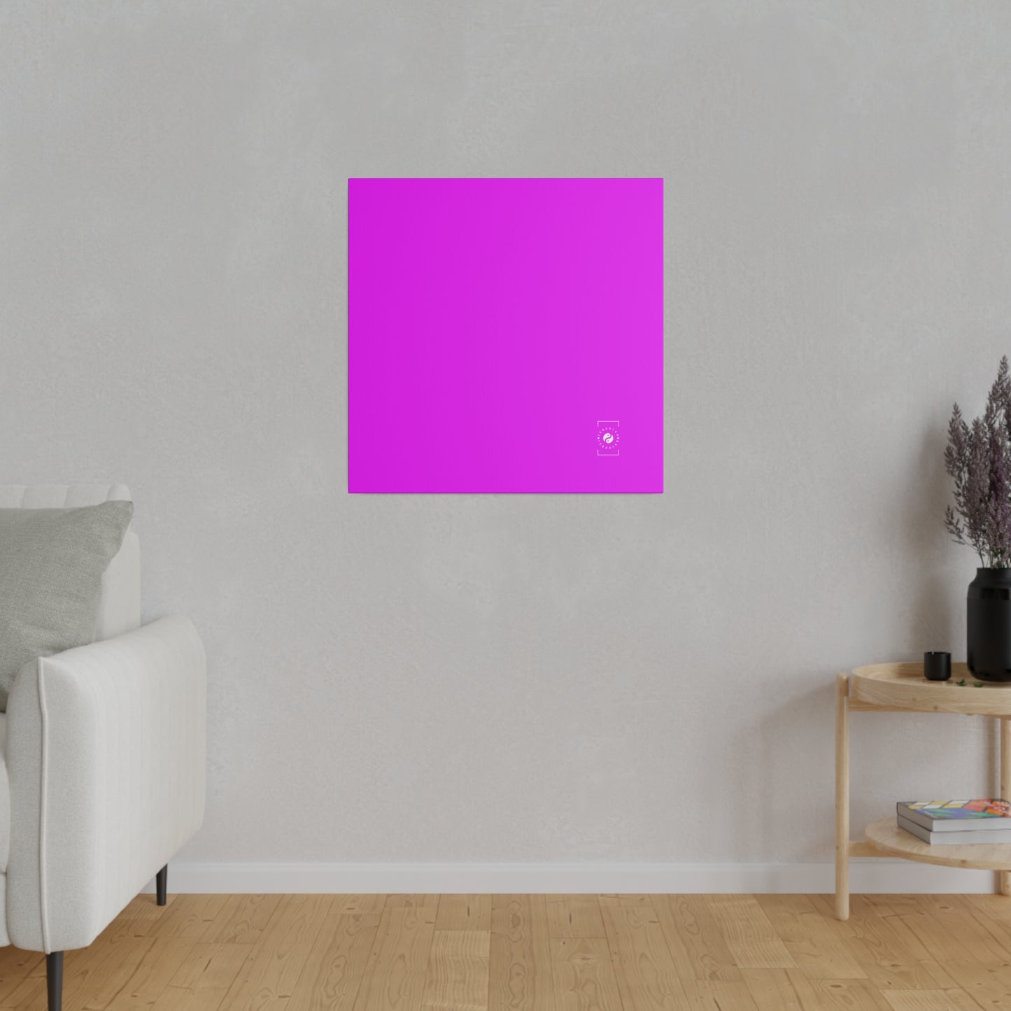#f000ff Neon Purple - Art Print Canvas