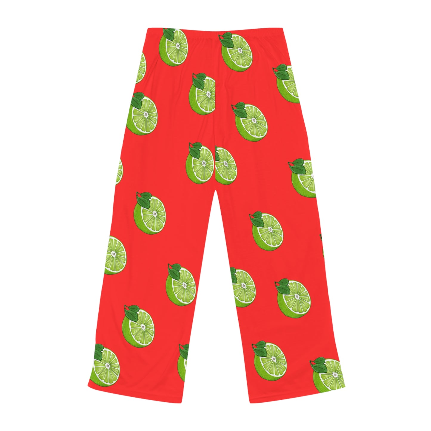 #FF3131 Bright Orange + Lime - Women lounge pants