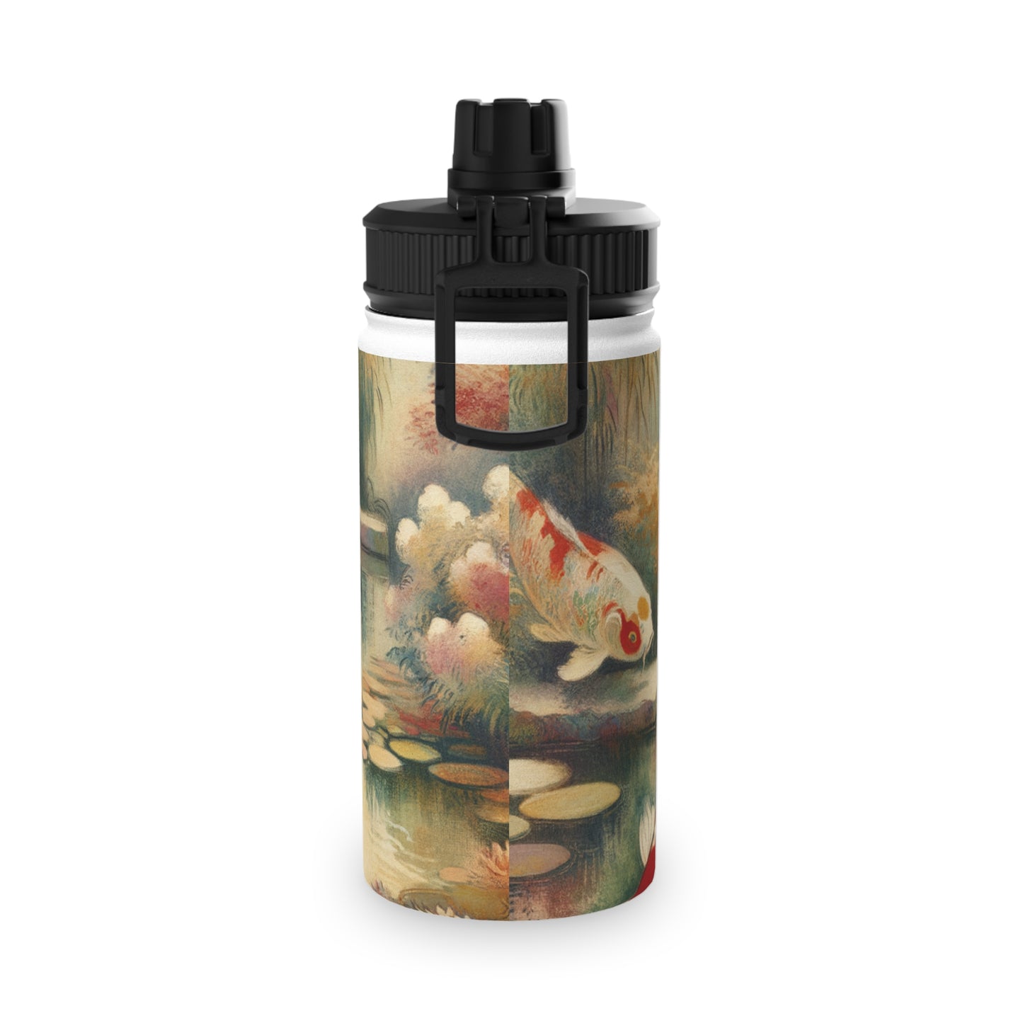 Koi Lily Pond - Sports Water Bottle