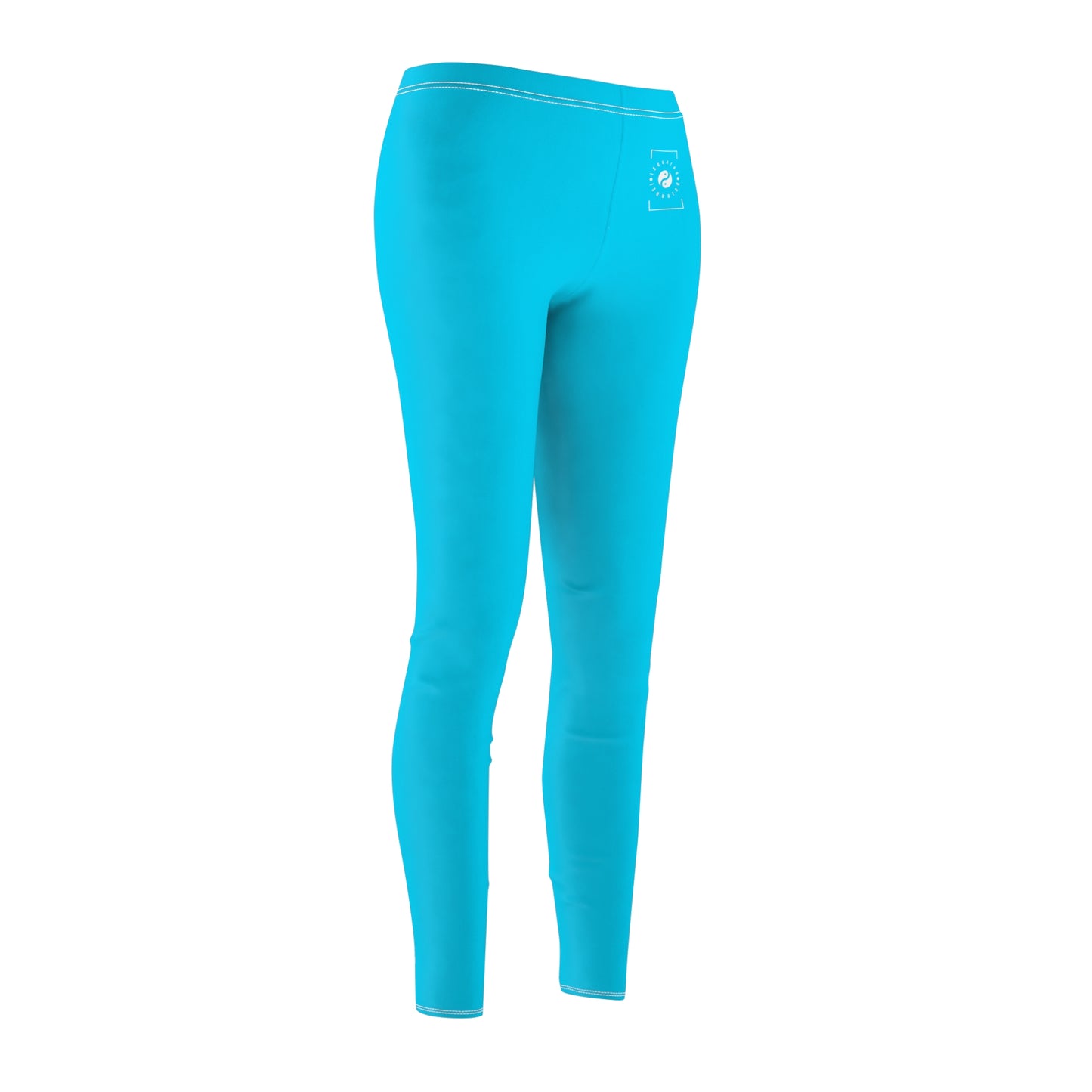 #04D9FF Bleu fluo - Leggings décontractés