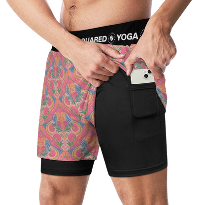 Jaipur Love - Compression Yoga Shorts