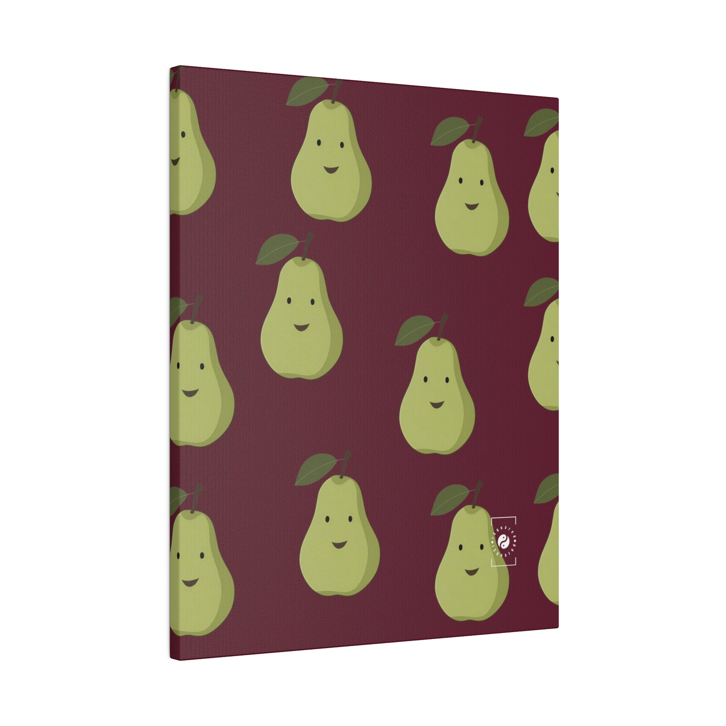 #60182D Deep Siena + Pear - Art Print Canvas