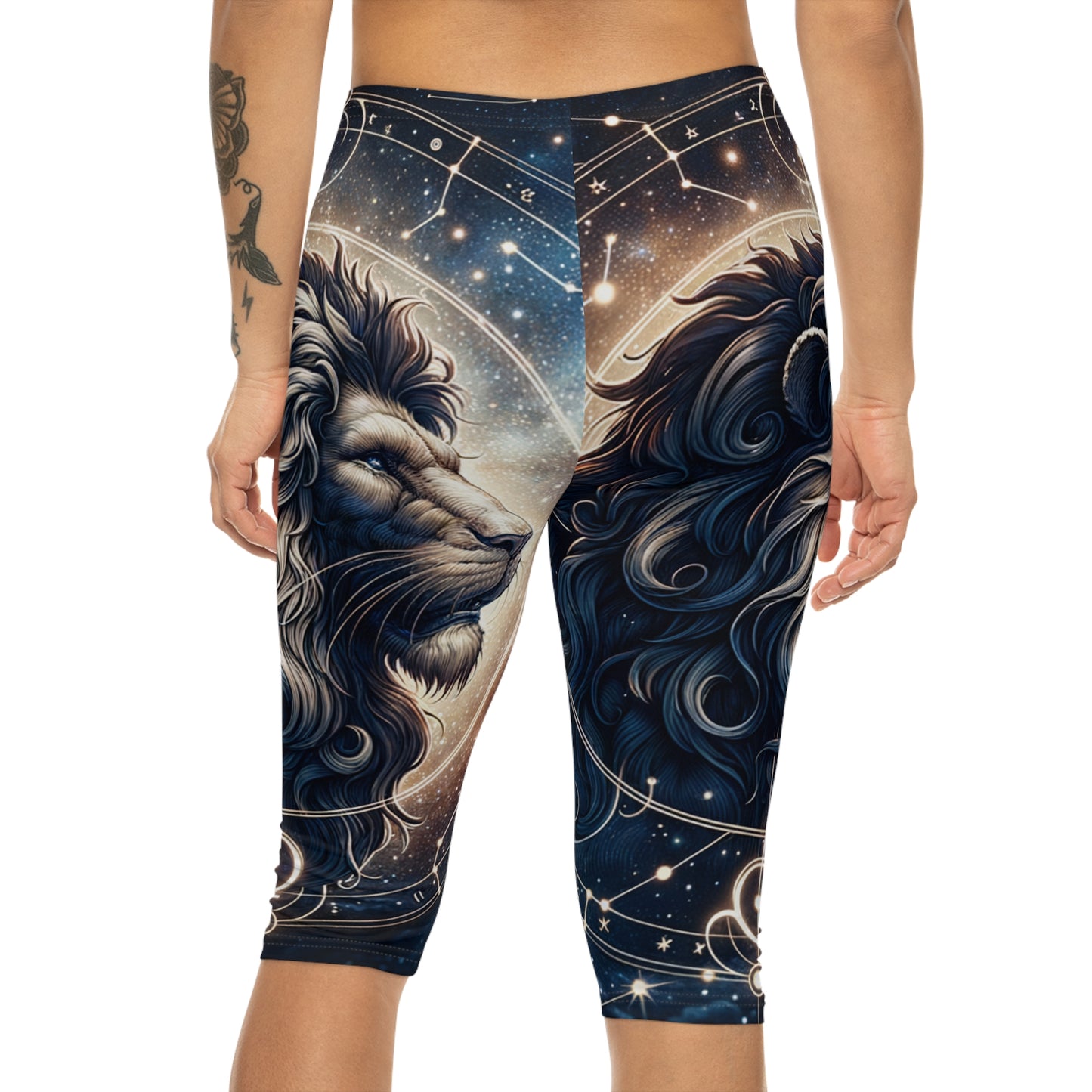 Celestial Leo Roar - Capri Shorts