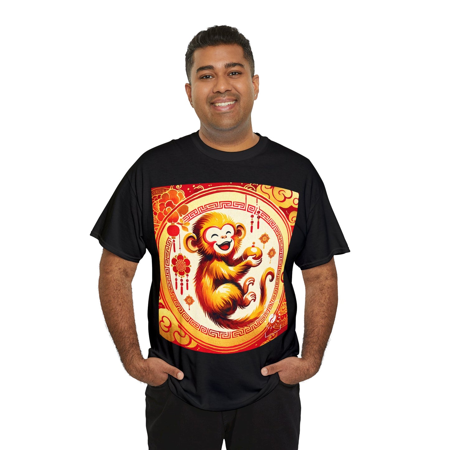 "Golden Simian Serenity in Scarlet Radiance" - Heavy T