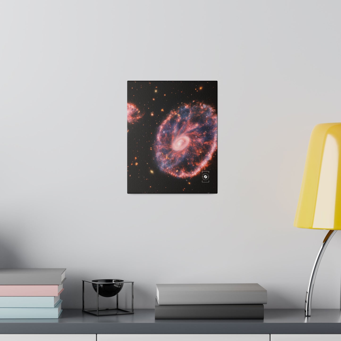 Cartwheel Galaxy (NIRCam and MIRI Composite Image) - Art Print Canvas