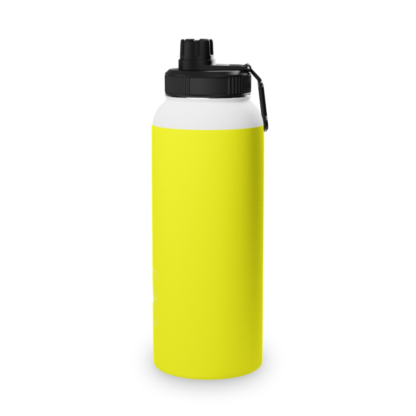 Neon Yellow FFFF00 - Sports Water Bottle