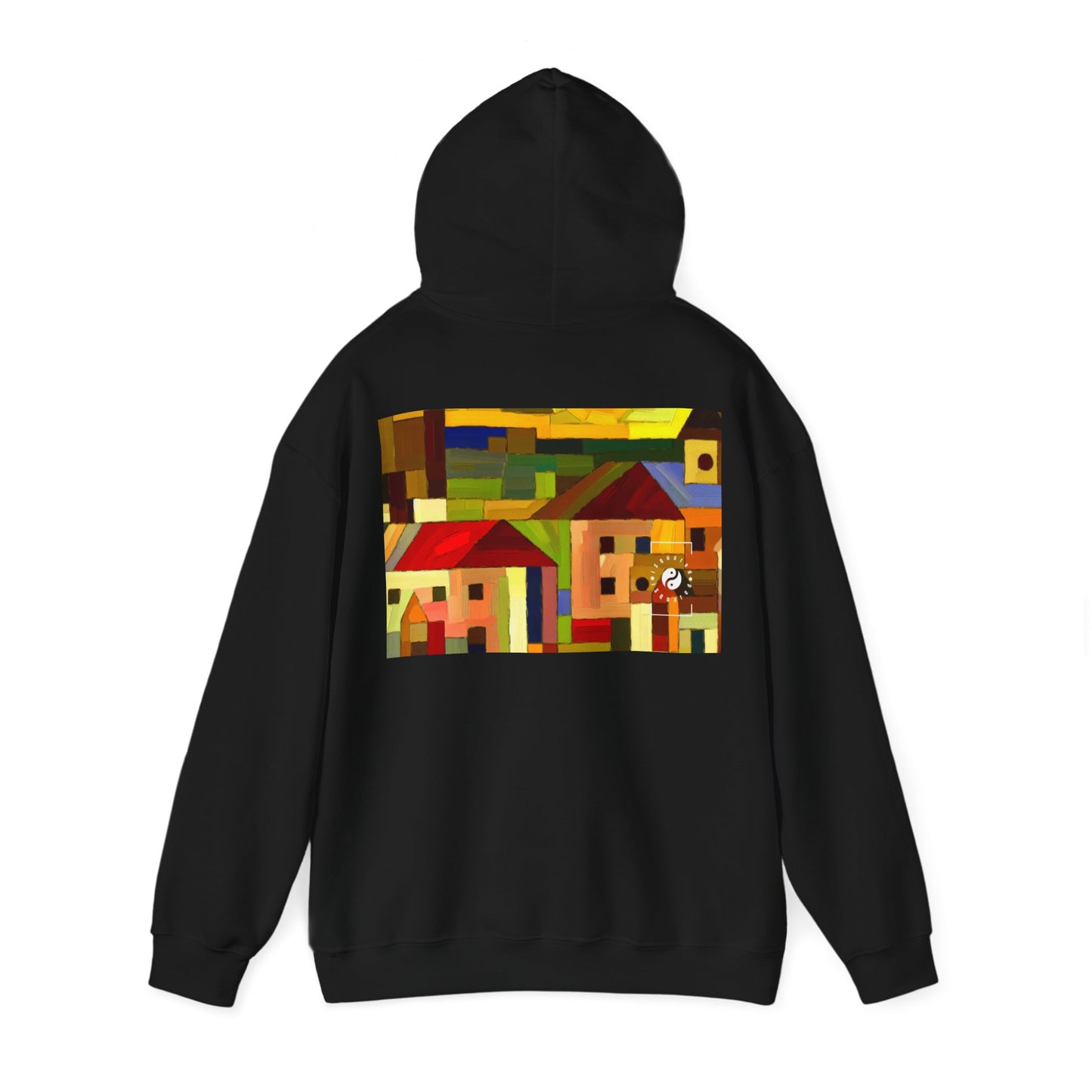 "Earthen Adobes in Hues of Hundertwasser" - Hoodie