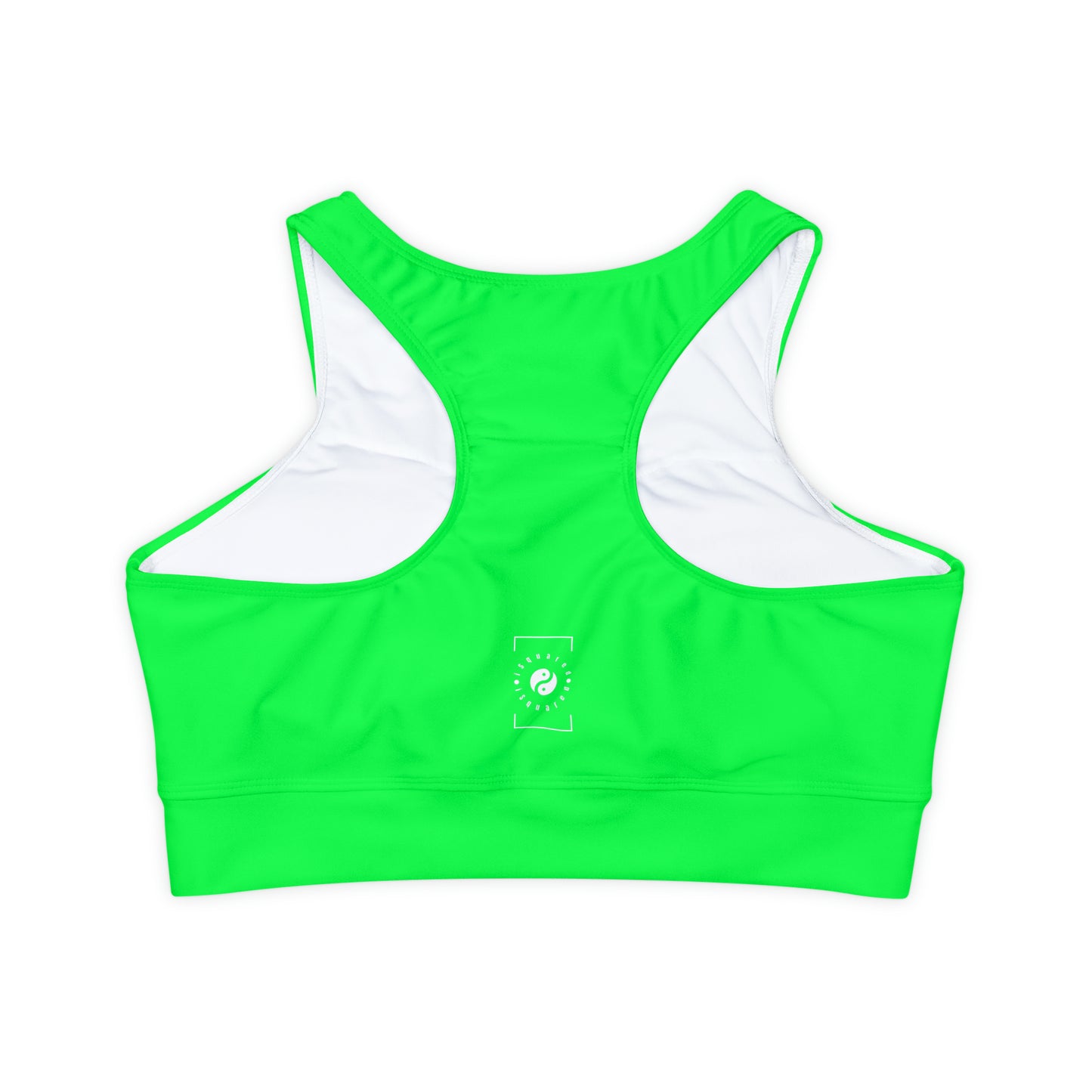 #0FFF50 Neon Green - Lined & Padded Sports Bra