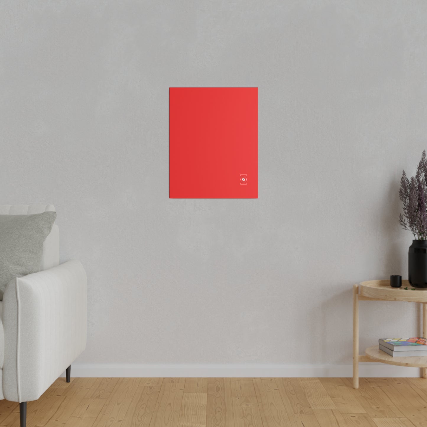 Bright Red FF3131 - Art Print Canvas