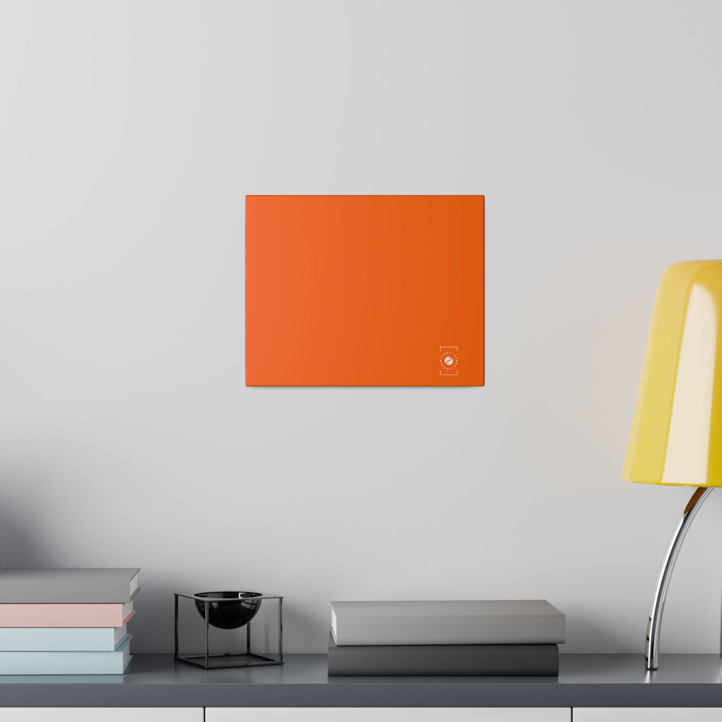 Neon Orange #FF6700 - Art Print Canvas