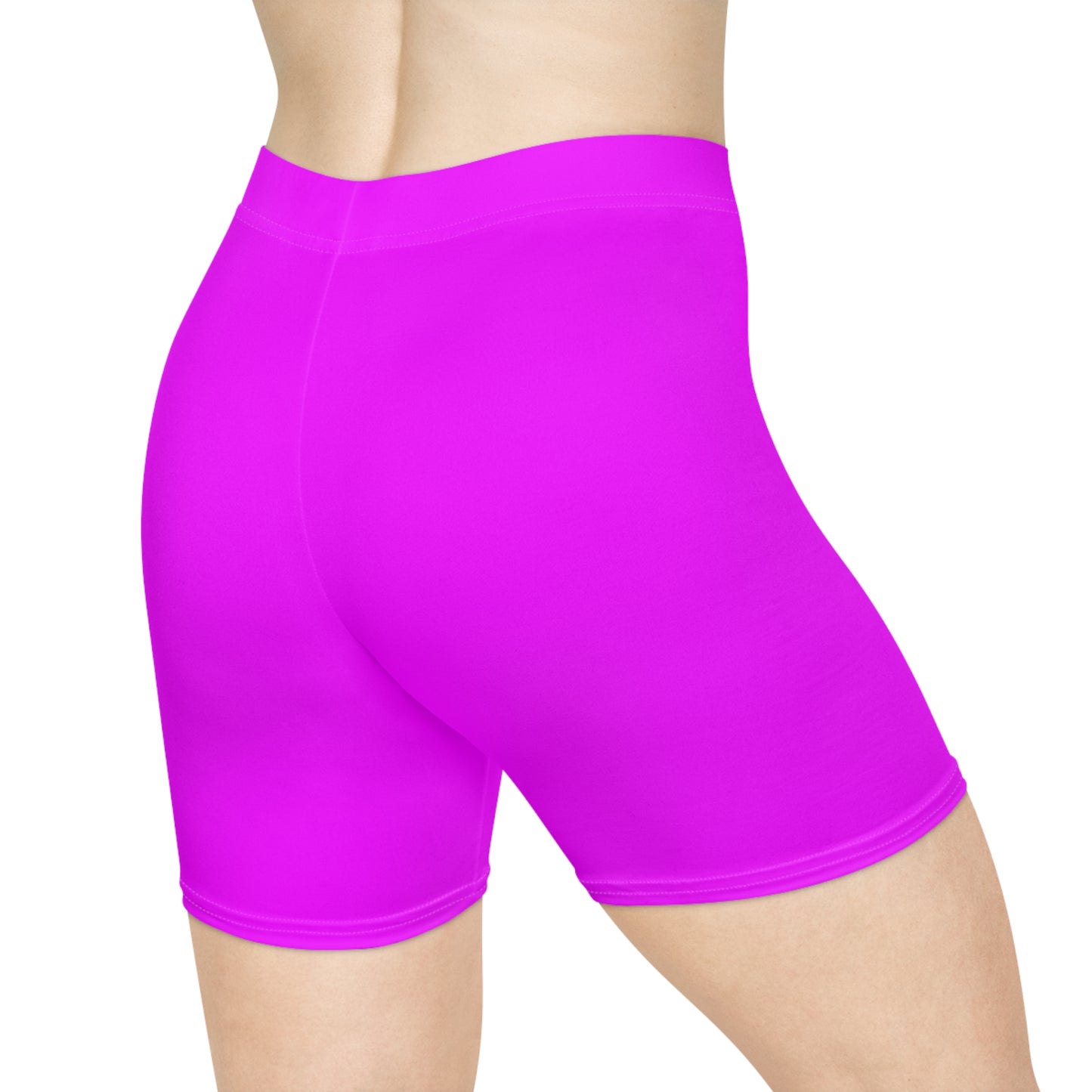 #f000ff Neon Purple - Hot Yoga Short