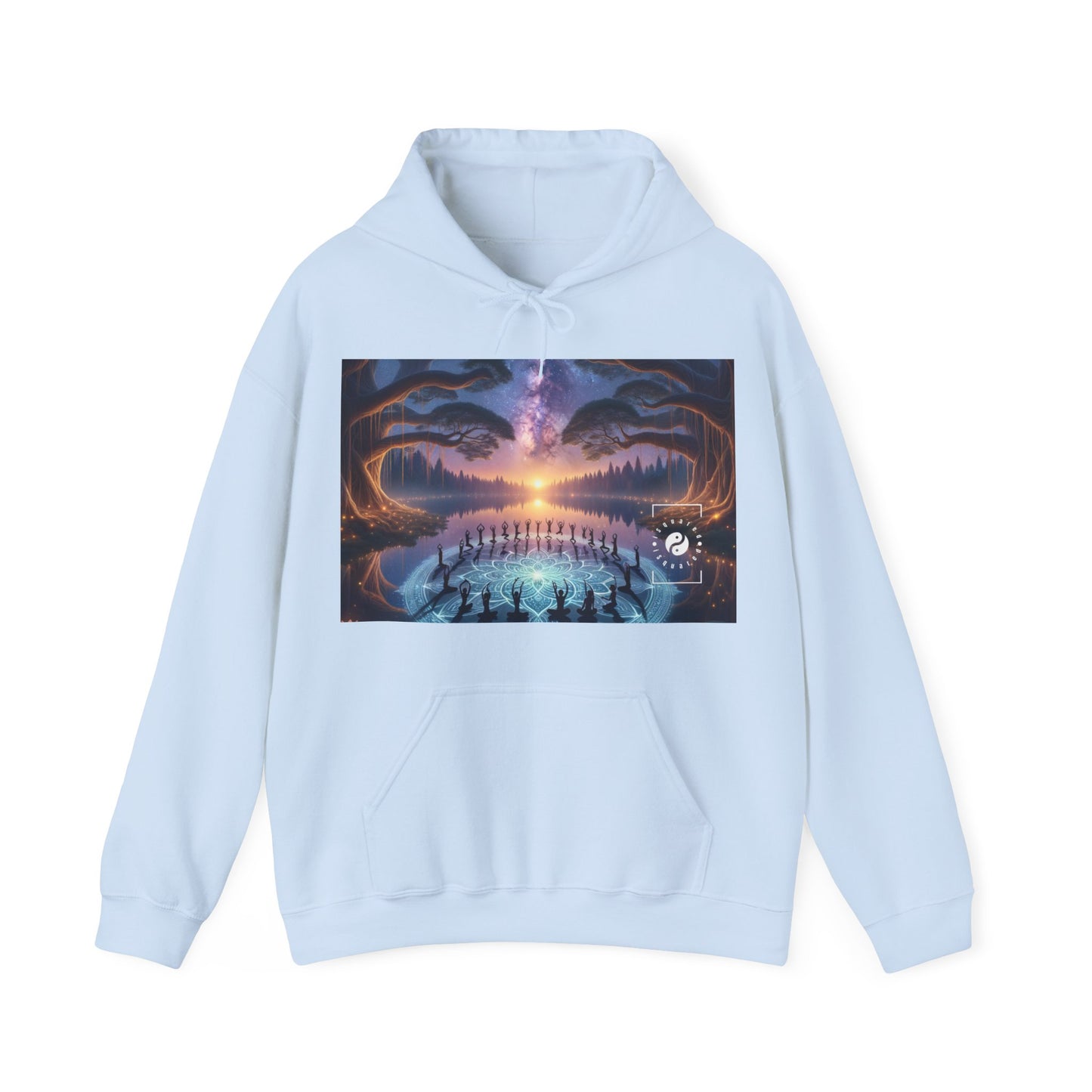 "Celestial Serenity: Mandala's Reflection" - Hoodie