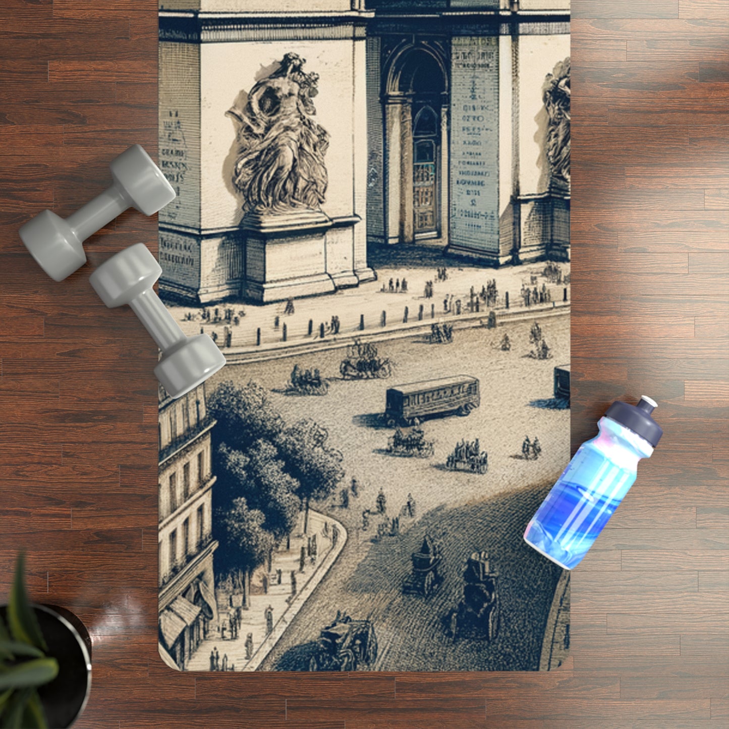 "Majesty of the Arc: A Napoleon Era Portrait" - Yoga Mat