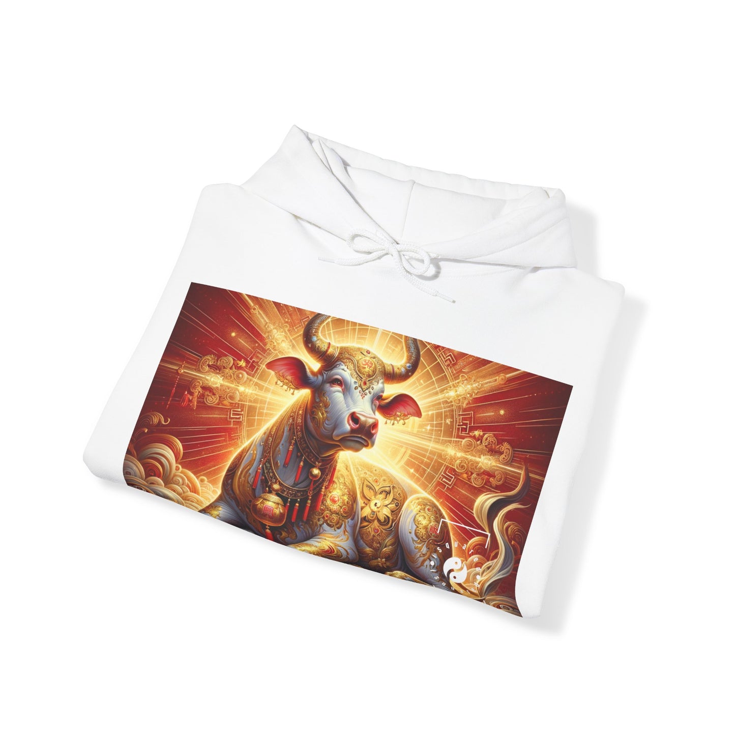 "Golden Euphoria: A Dance of the Divine Bovine" - Hoodie