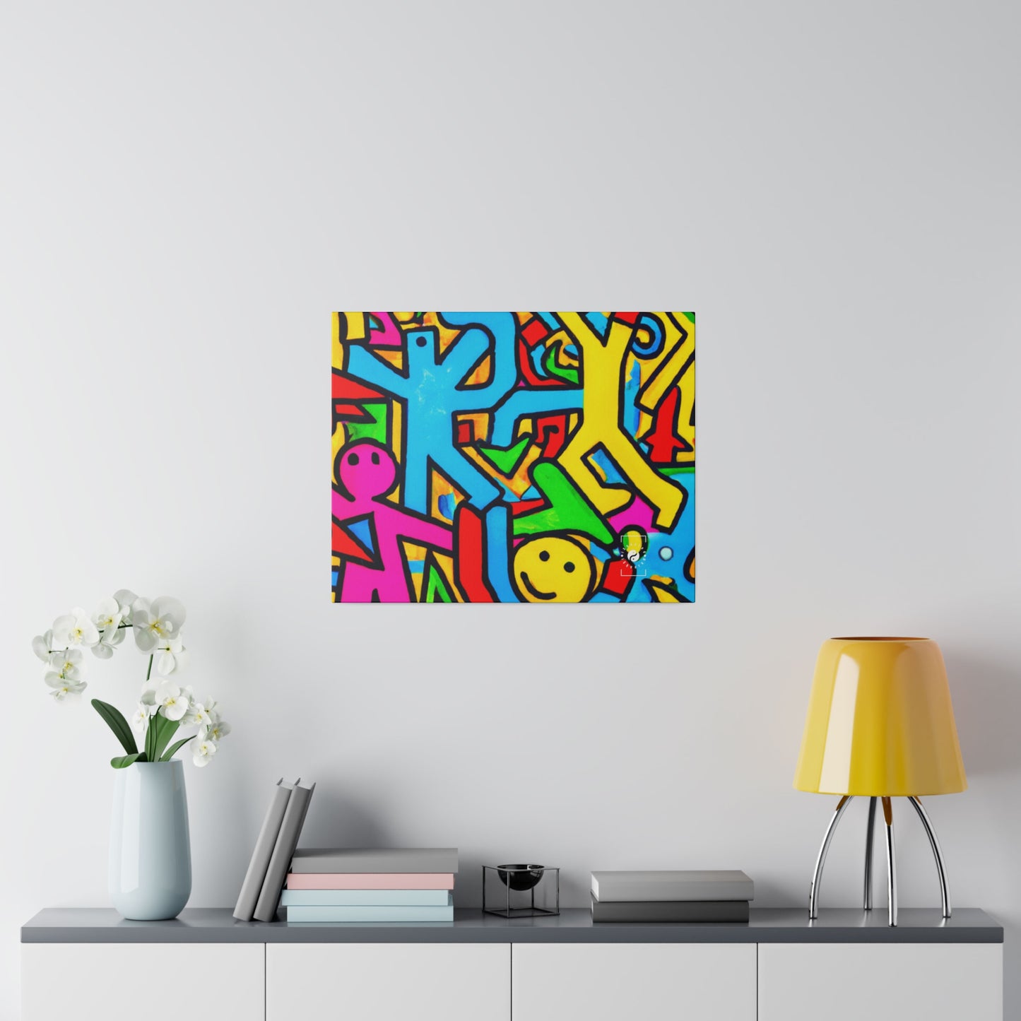 symbols of happiness - Art Print Canvas