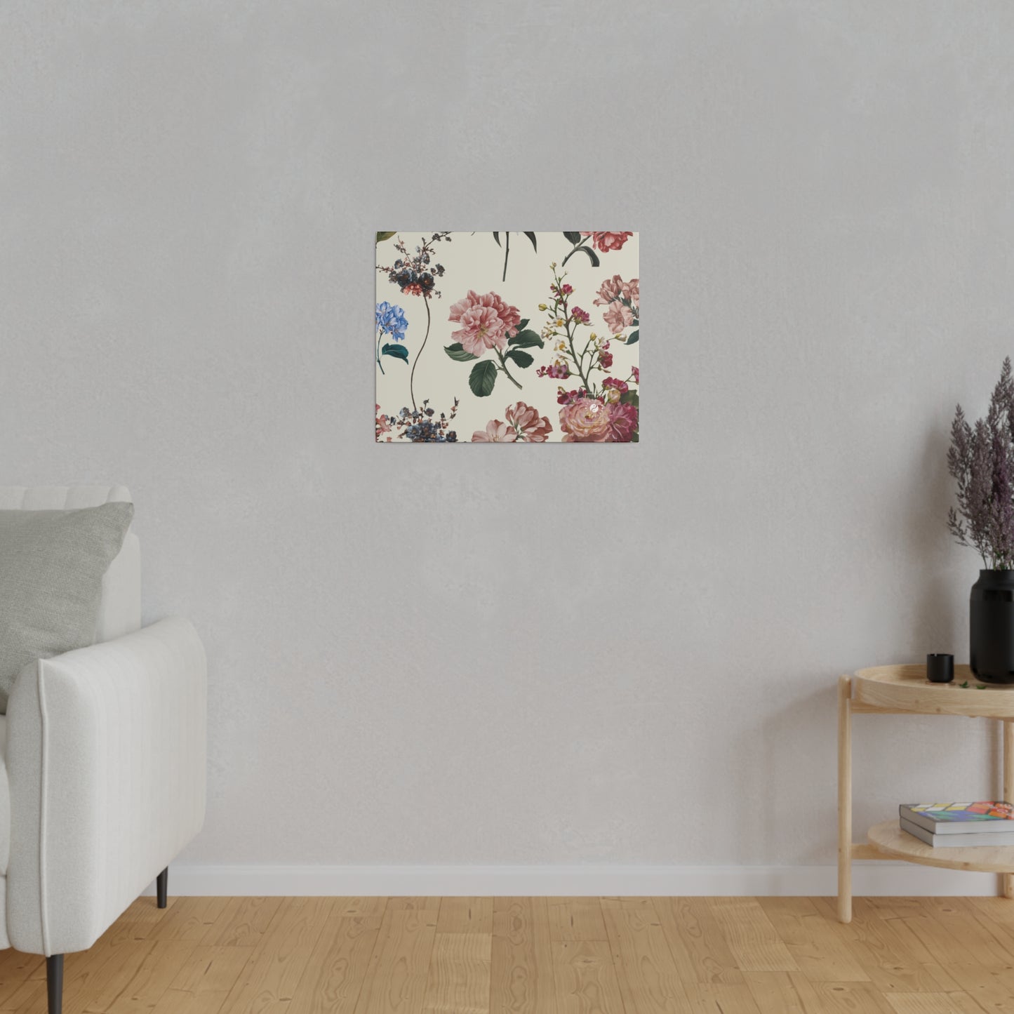 Botanicals on Beige - Art Print Canvas