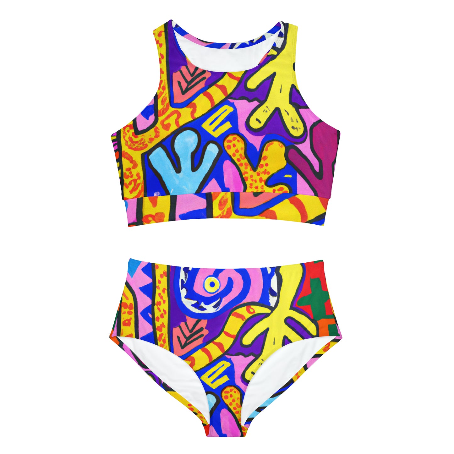 "Symbolic Jamboree" - Hot Yoga Bikini Set