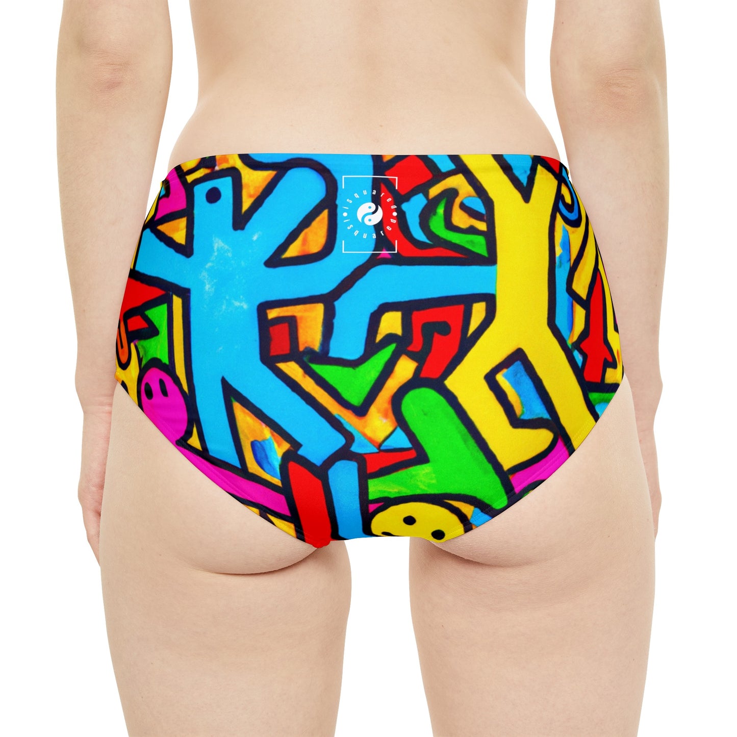 symbols of happiness - High Waisted Bikini Bottom