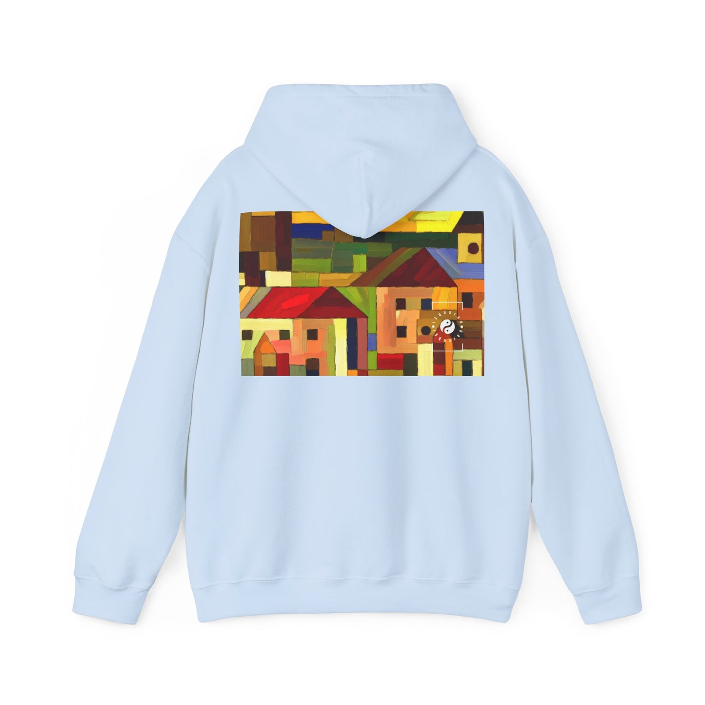 "Earthen Adobes in Hues of Hundertwasser" - Hoodie