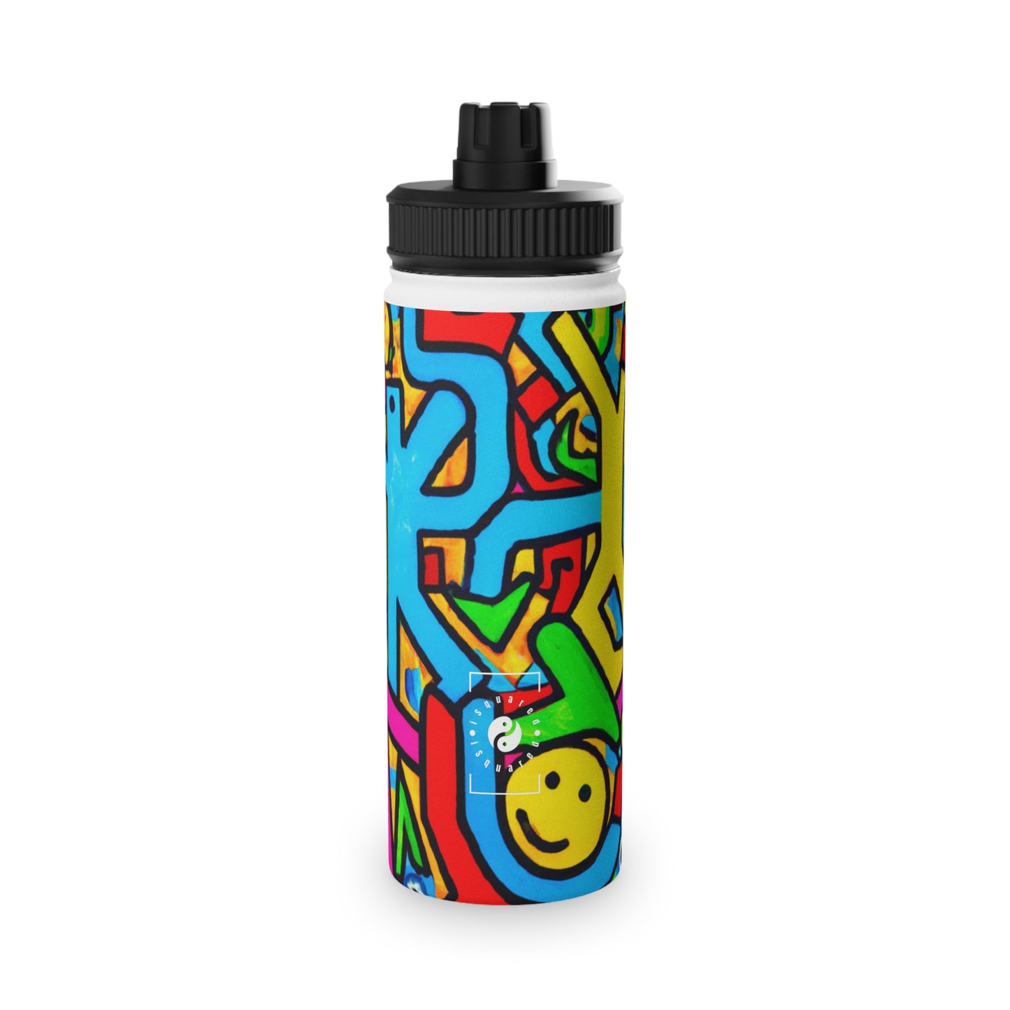 symbols of happiness - Sports Water Bottle