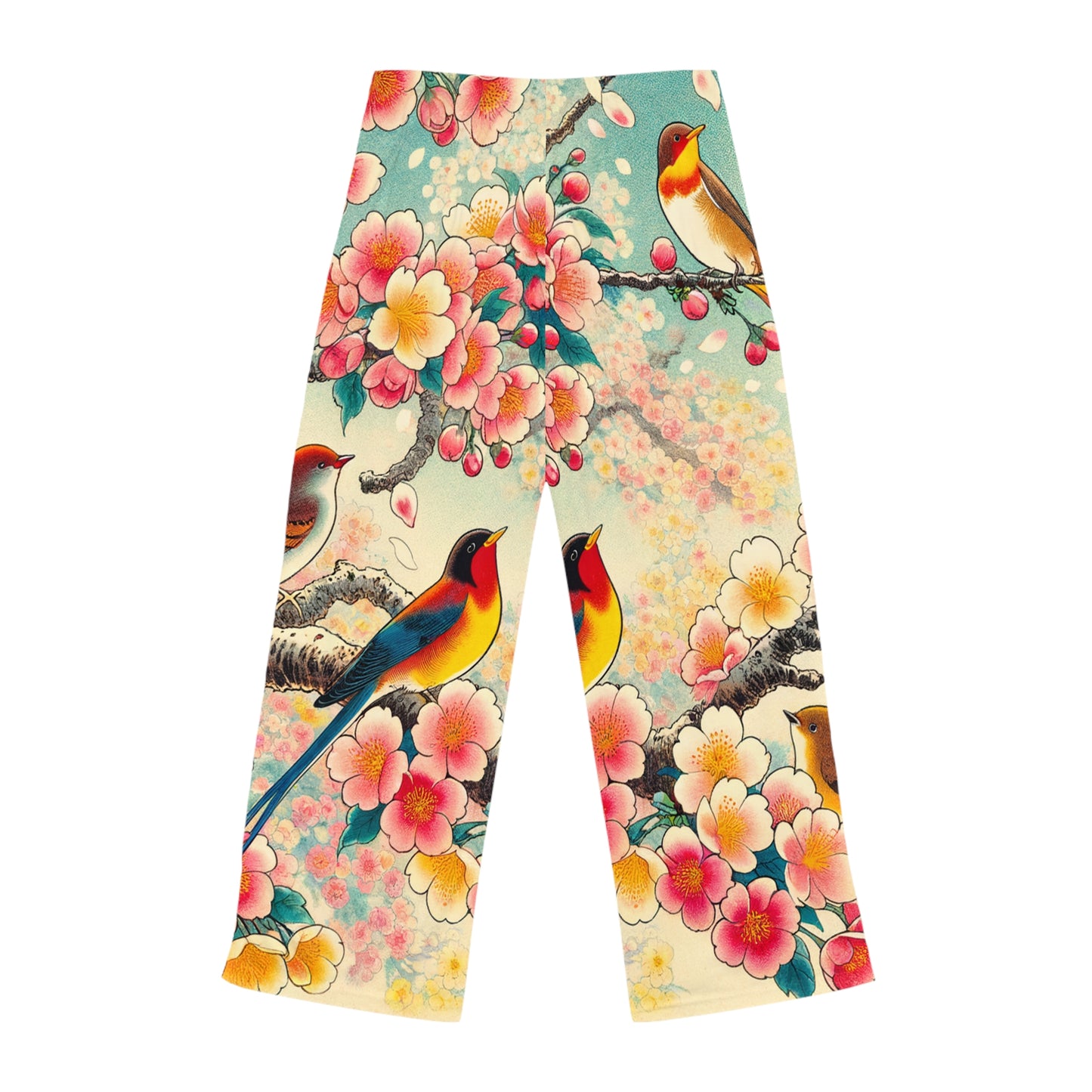 "Verdant Whispers: Sakura Chirping" - Women lounge pants