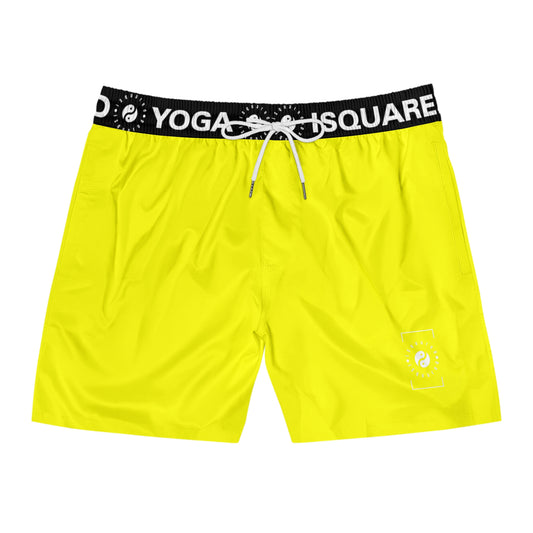 Neon Yellow FFFF00 - Swim Shorts (Mid-Length) for Men