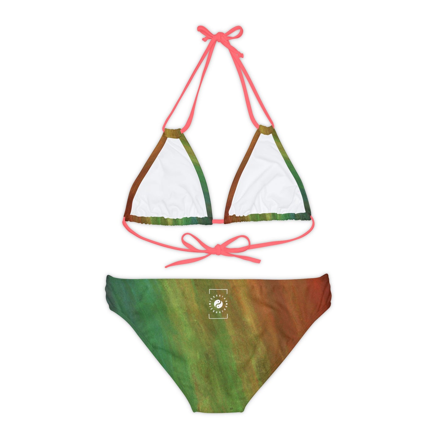 Subtle Rainbow Mood - Lace-up Bikini Set