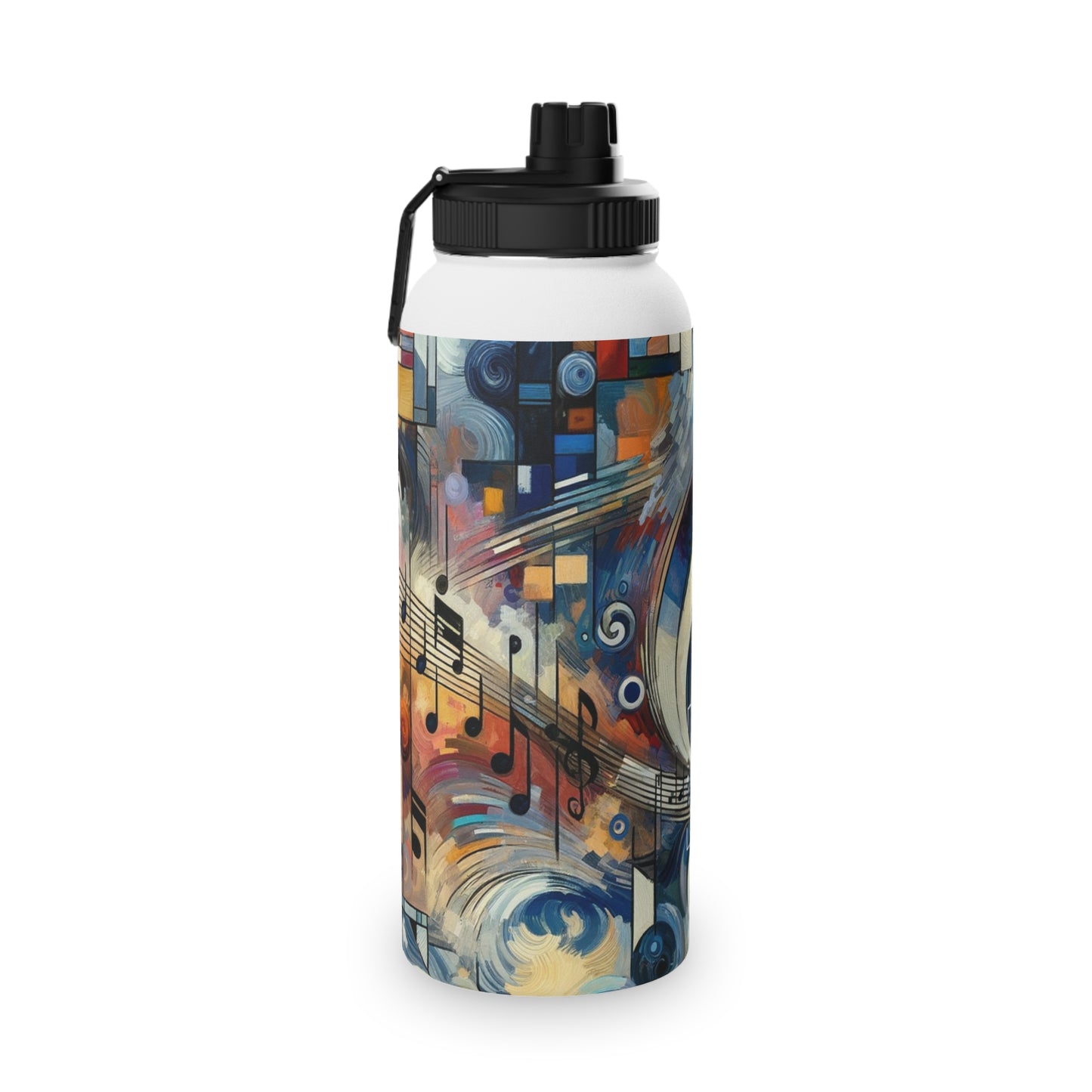 "Melodic Abstraction: Kandinsky's Symphony" - Sports Water Bottle