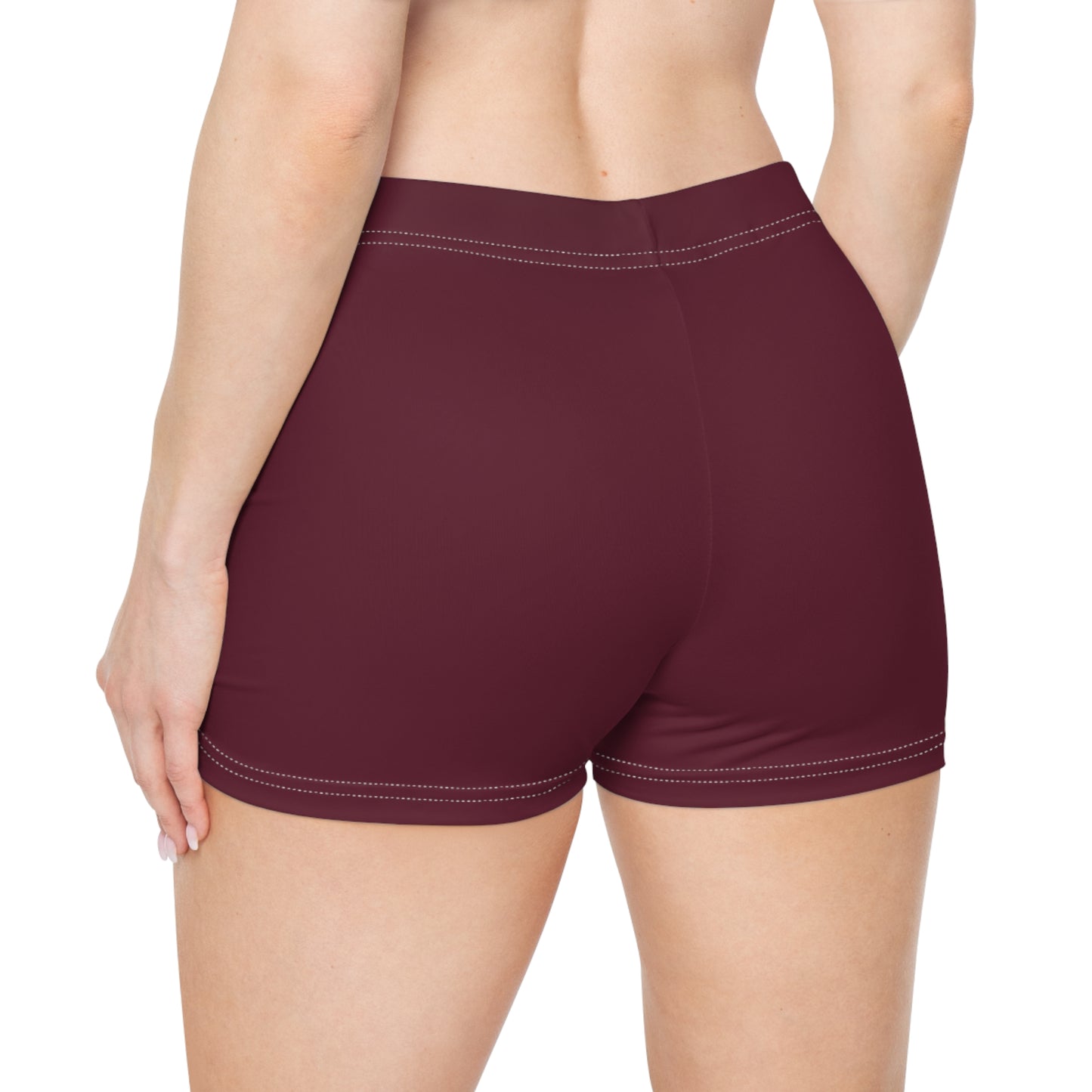 #60182D Deep Siena - Mini Hot Yoga Short