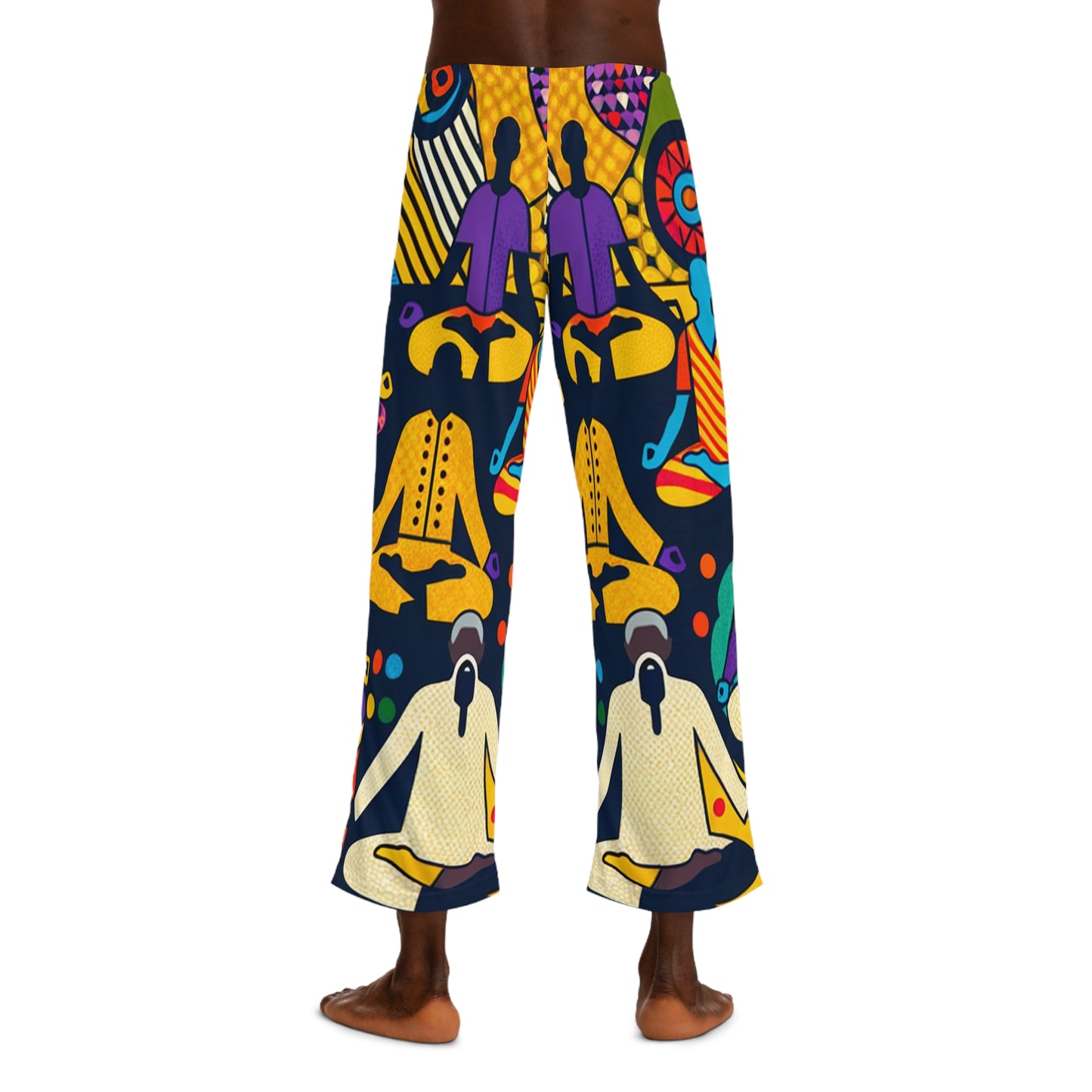 Vibrant Sadana: Prana in Nouveau Réalité - men's Lounge Pants