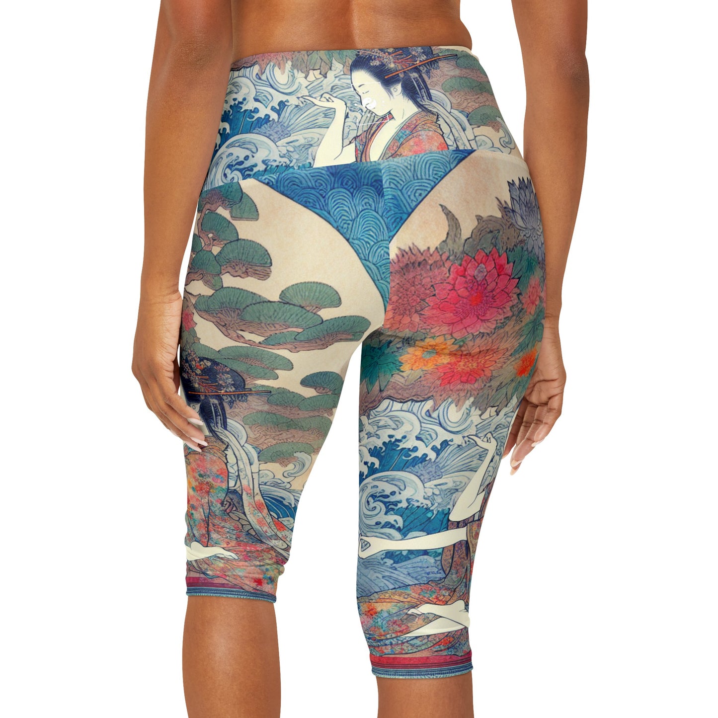 Zen No Kimochi - High Waisted Capri Leggings