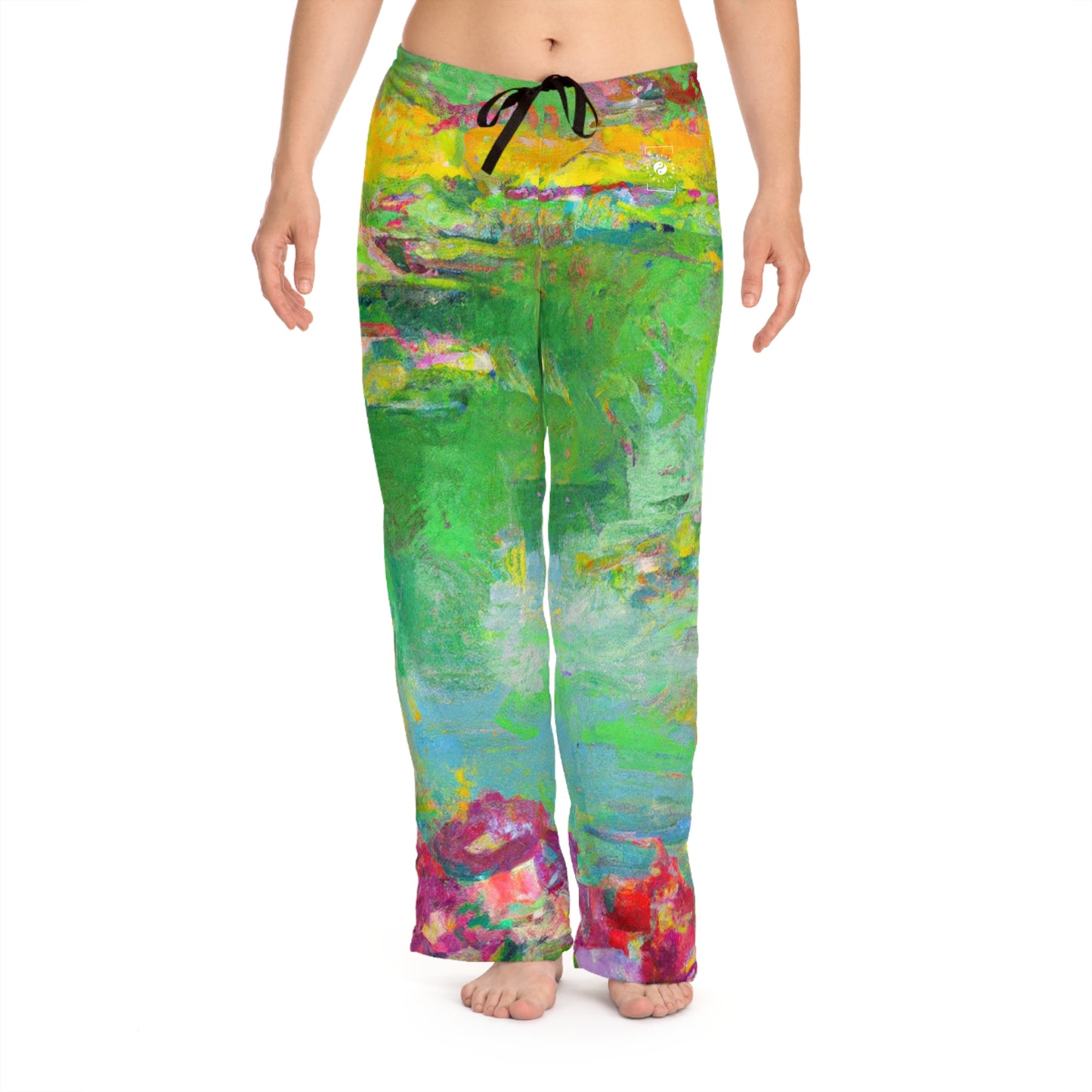 "Lily Aquarelle : Reflets du crépuscule" - Pantalon lounge femme