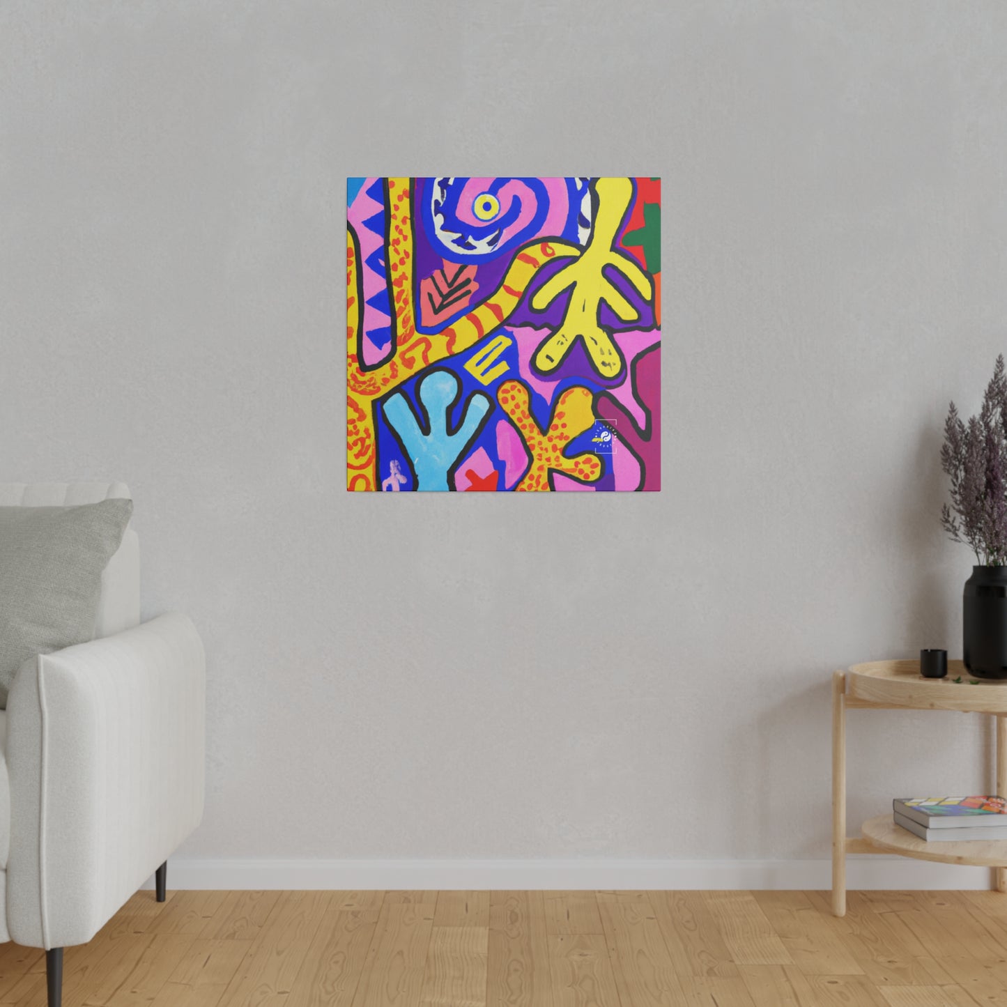 "Symbolic Jamboree" - Art Print Canvas