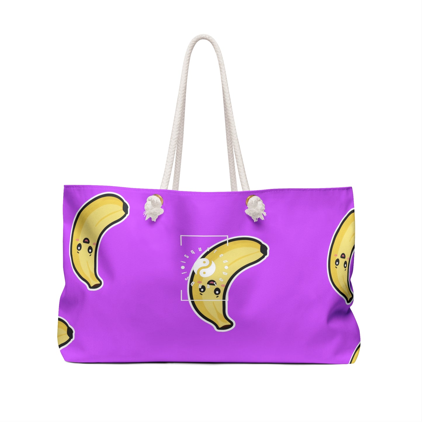 #D65BFF Purple + Banana - Casual Yoga Bag