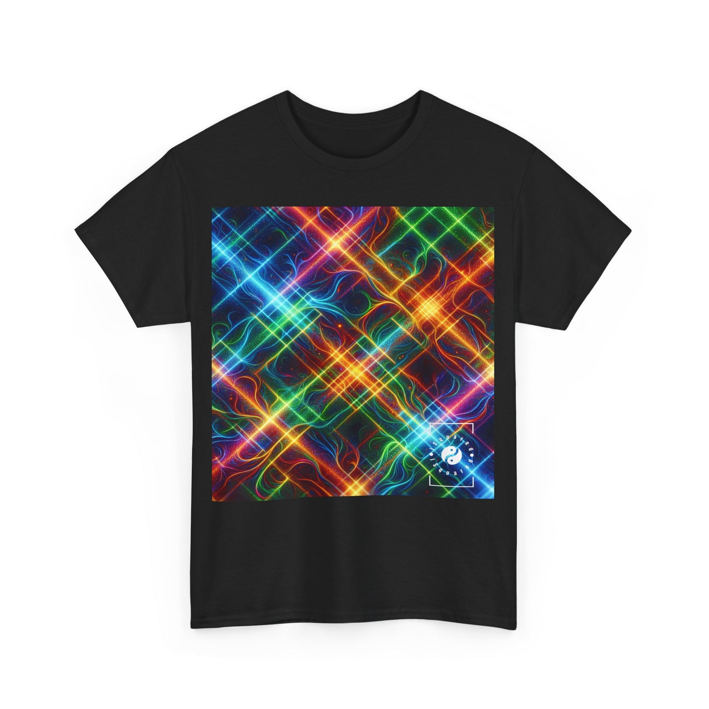 "Neon Plaid Luminosity Matrix" - Heavy T