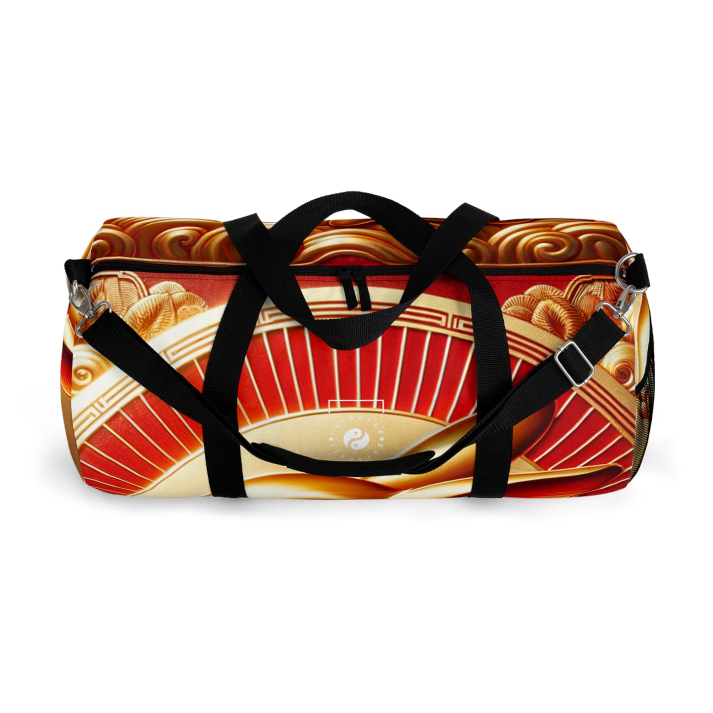 "Golden Blessings: Lunar Rabbit's Resplendence" - Duffle Bag