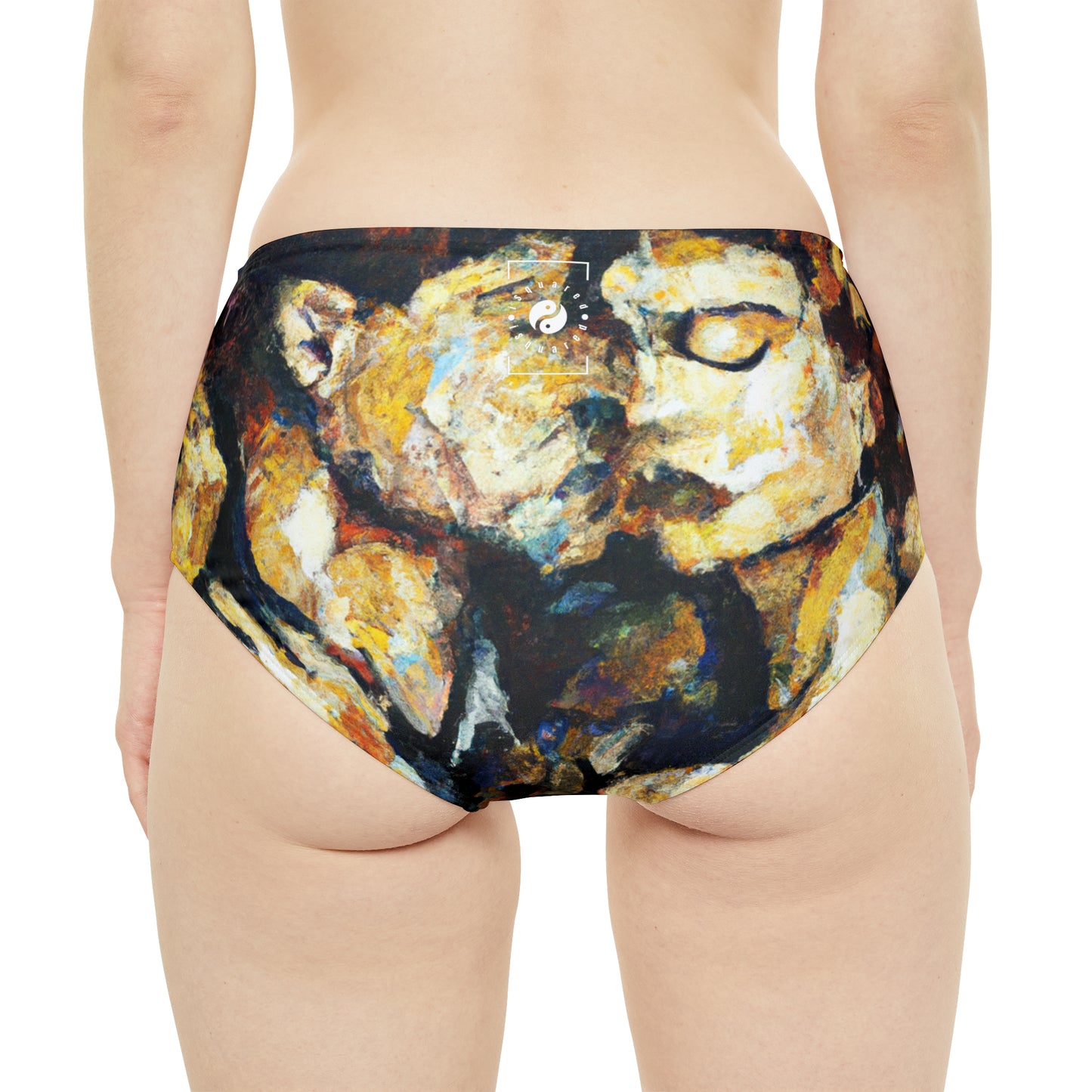 "Embracing Chromatics" - High Waisted Bikini Bottom