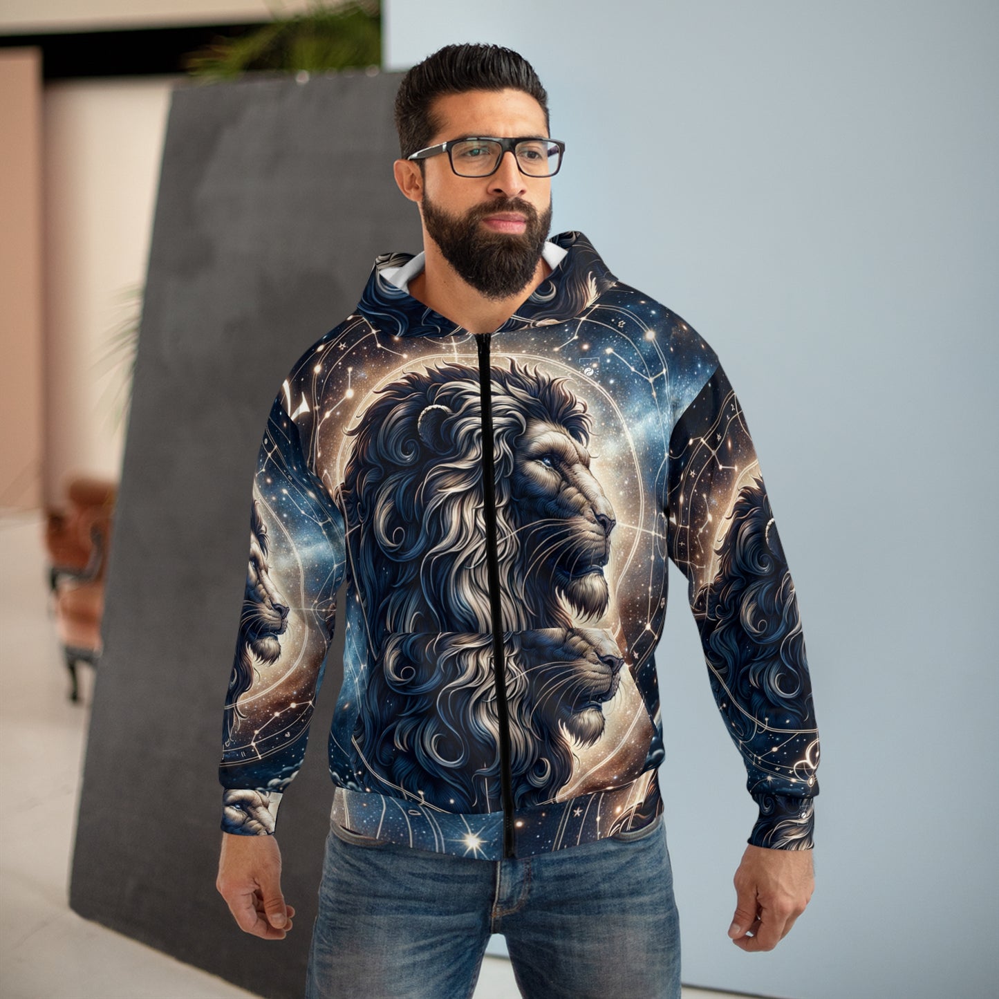 Celestial Leo Roar - Zip Hoodie