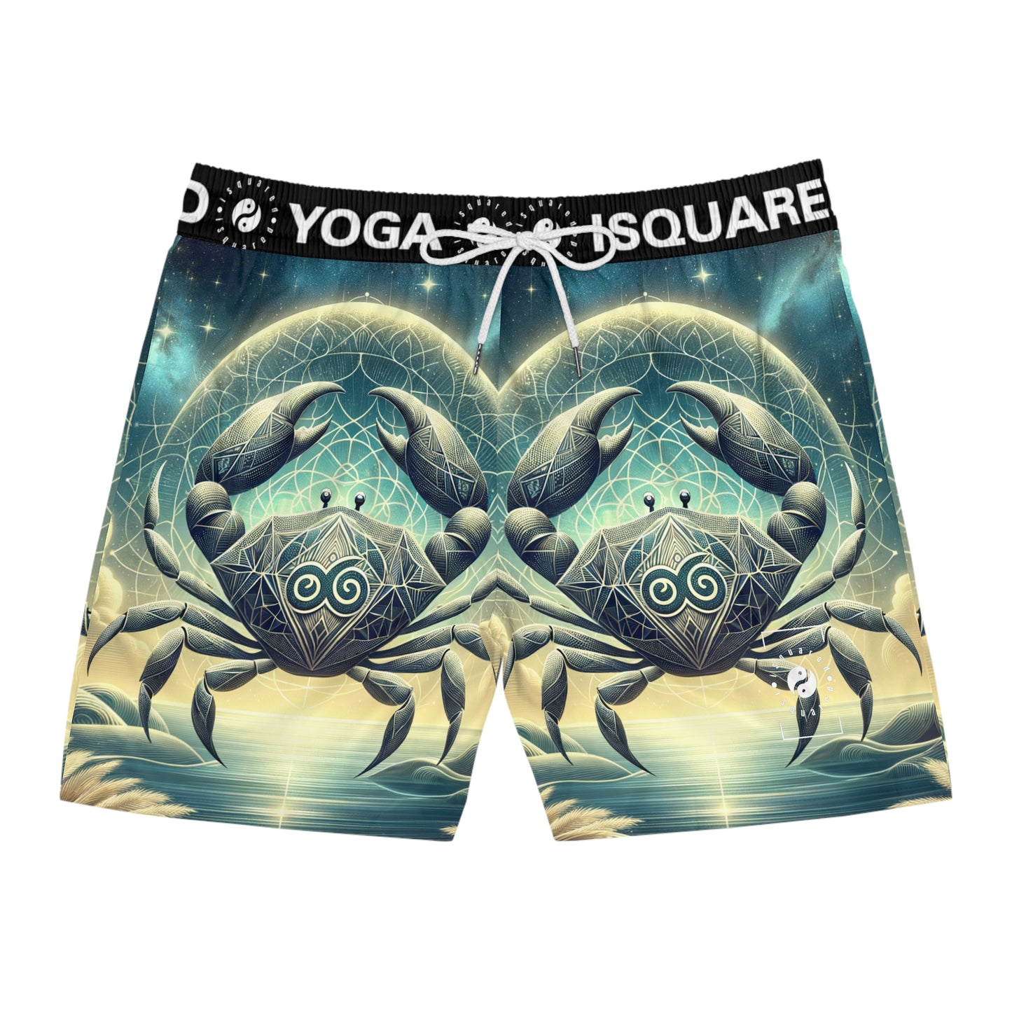 Crab Constellation Yoga - Swim Shorts (Mid-Length) for Men