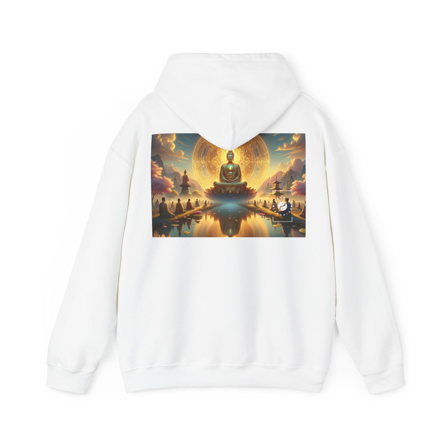 "Serenity in Transience: Illuminations of the Heart Sutra" - Hoodie